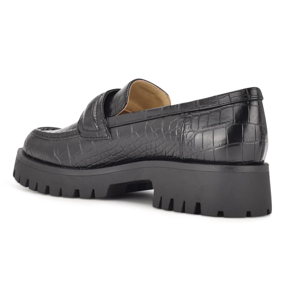 Nine West Garren Lug Sole Naisten Loaferit Mustat | 1847AGMSU