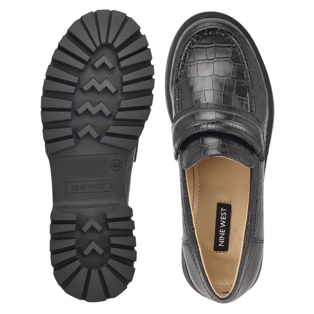 Nine West Garren Lug Sole Naisten Loaferit Mustat | 1847AGMSU