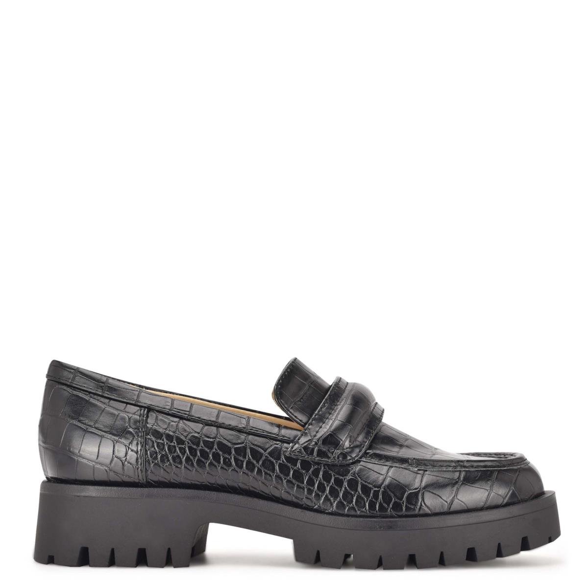 Nine West Garren Lug Sole Naisten Loaferit Mustat | 1847AGMSU