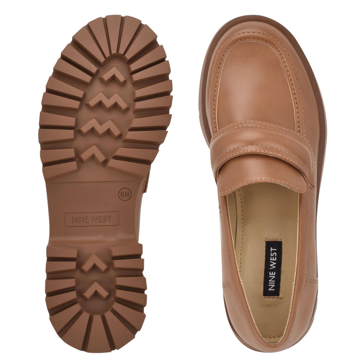 Nine West Garren Lug Sole Naisten Loaferit Ruskea | 7839TOHQF