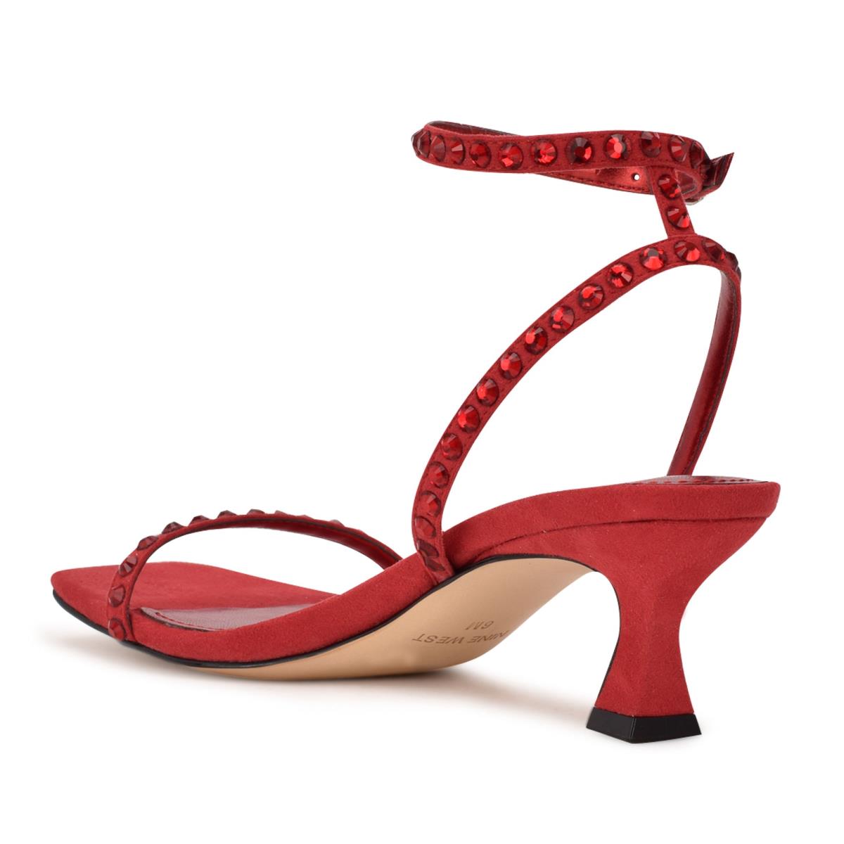 Nine West Giena Ankle Strap Naisten Juhlasandaalit Punainen | 9026BSXAE