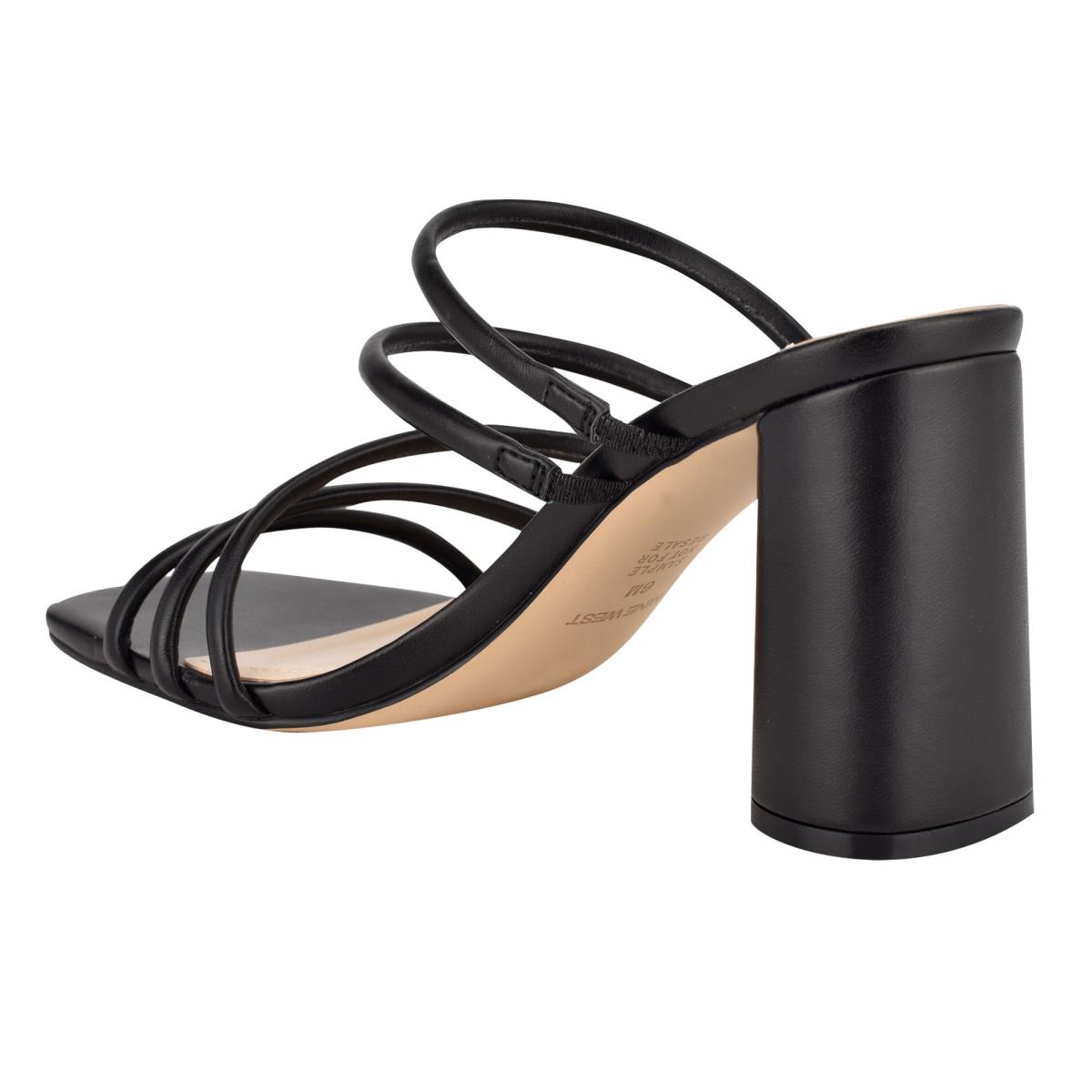 Nine West Girlie Block Heel Naisten Slide Sandaalit Mustat | 1206NJGWF