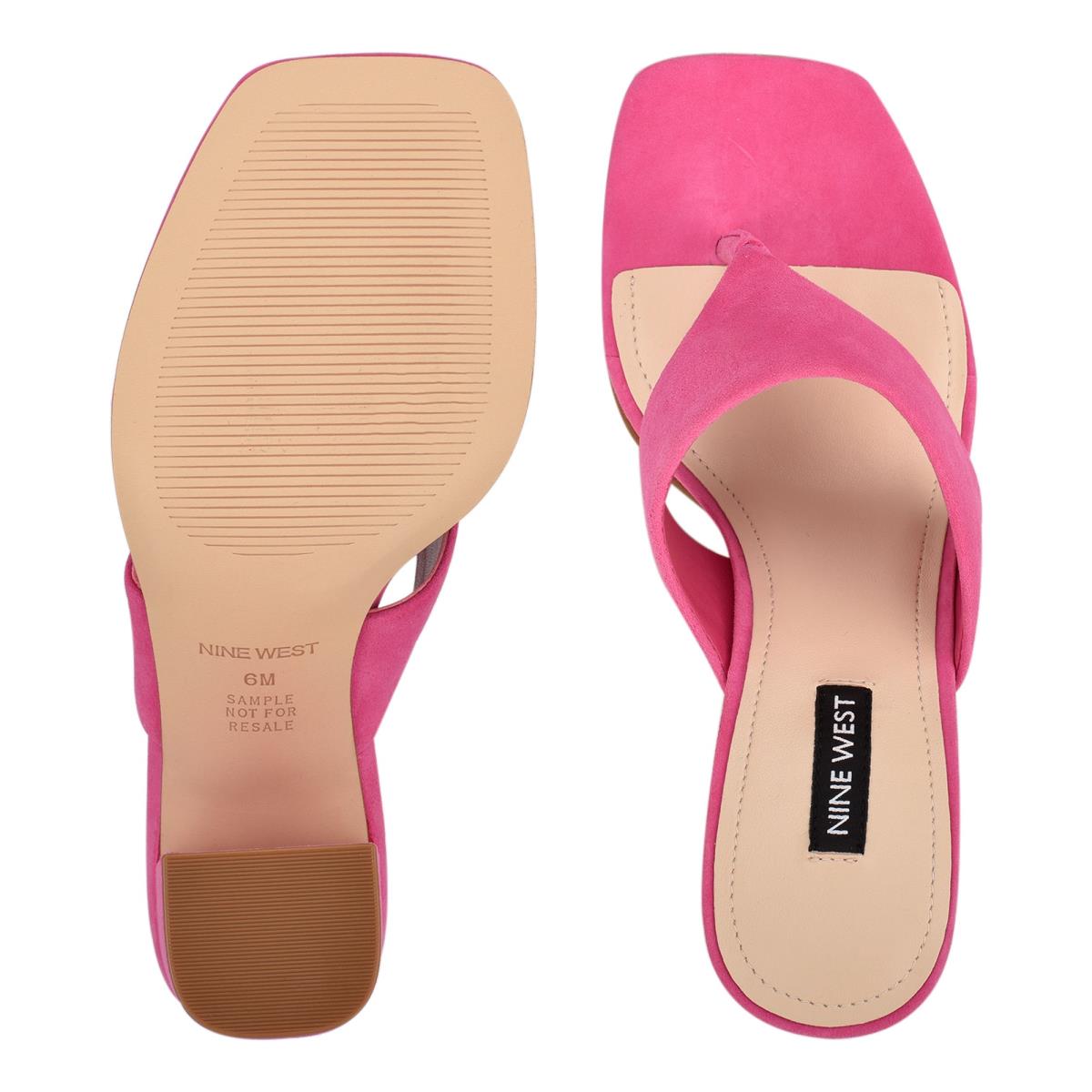 Nine West Gogo Block Heel Naisten Slide Sandaalit Pinkki | 7245ILWQN