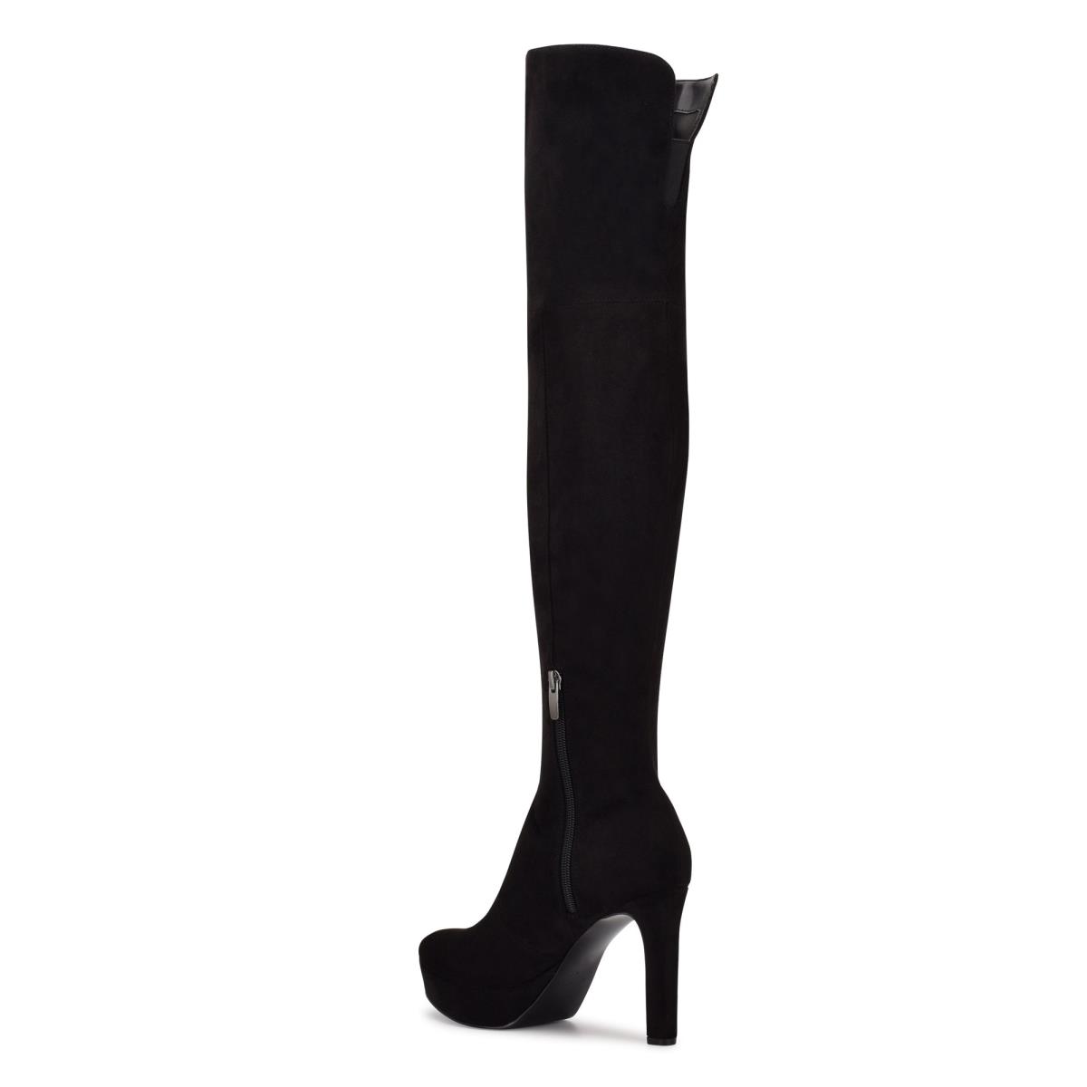 Nine West Gotcha Leveät Calf Over the Knee Naisten Platform Saappaat Mustat | 2475LBKXY