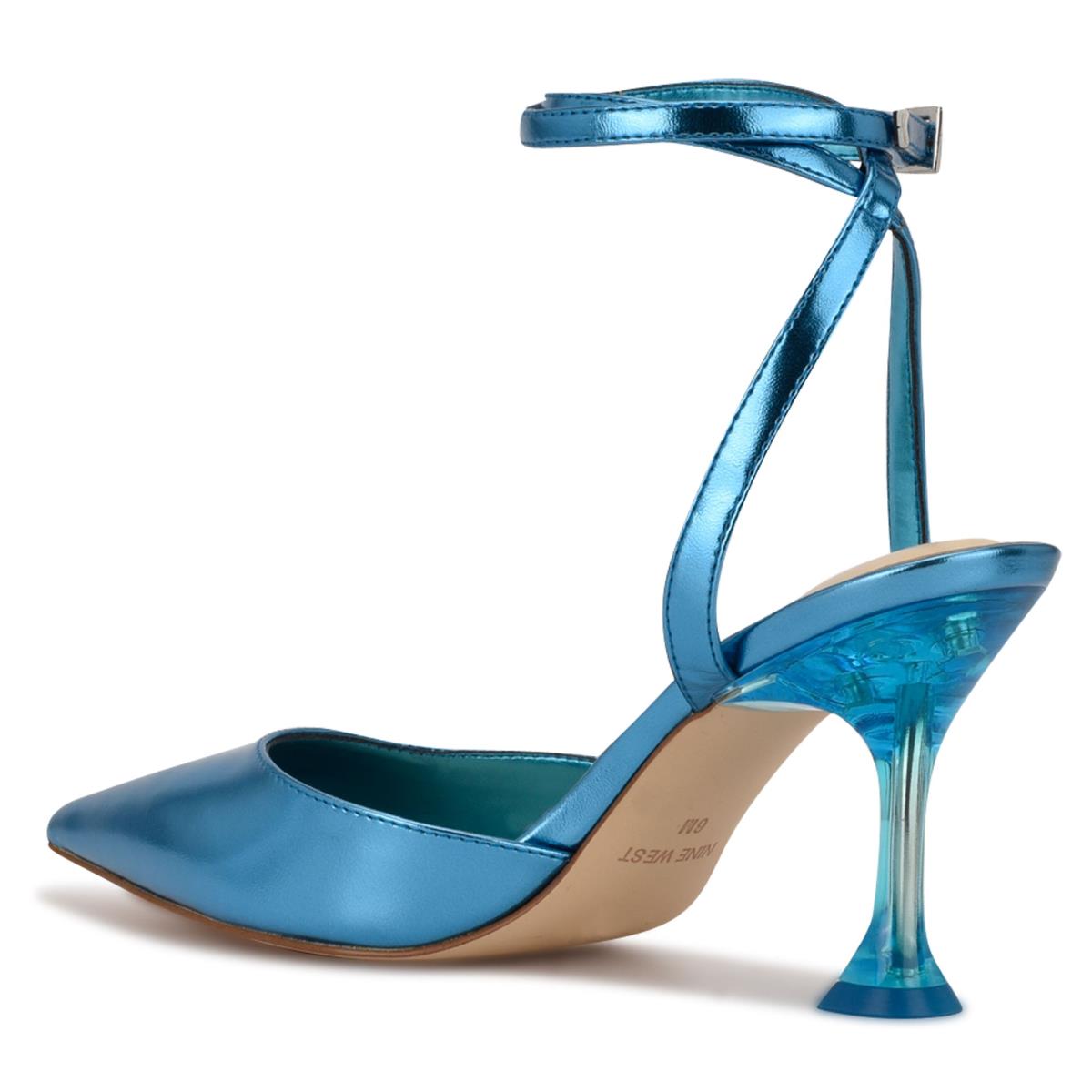 Nine West Harlowe Ankle Strap Naisten Avokkaat Sininen | 3697LNQJO