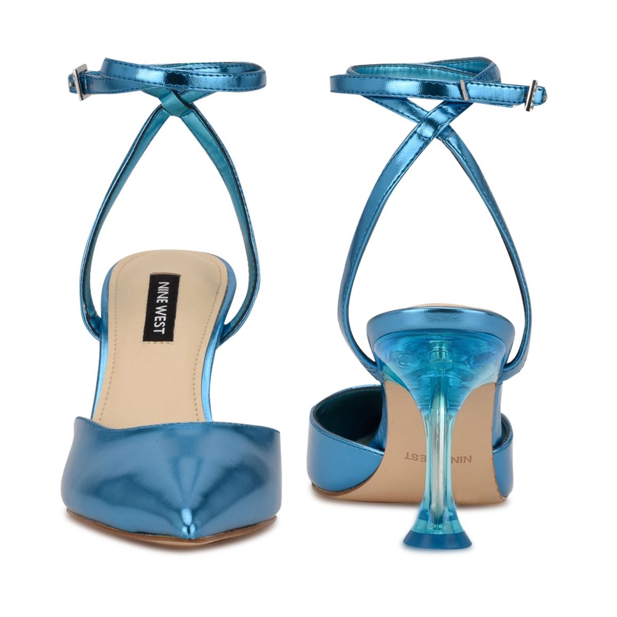 Nine West Harlowe Ankle Strap Naisten Avokkaat Sininen | 3697LNQJO