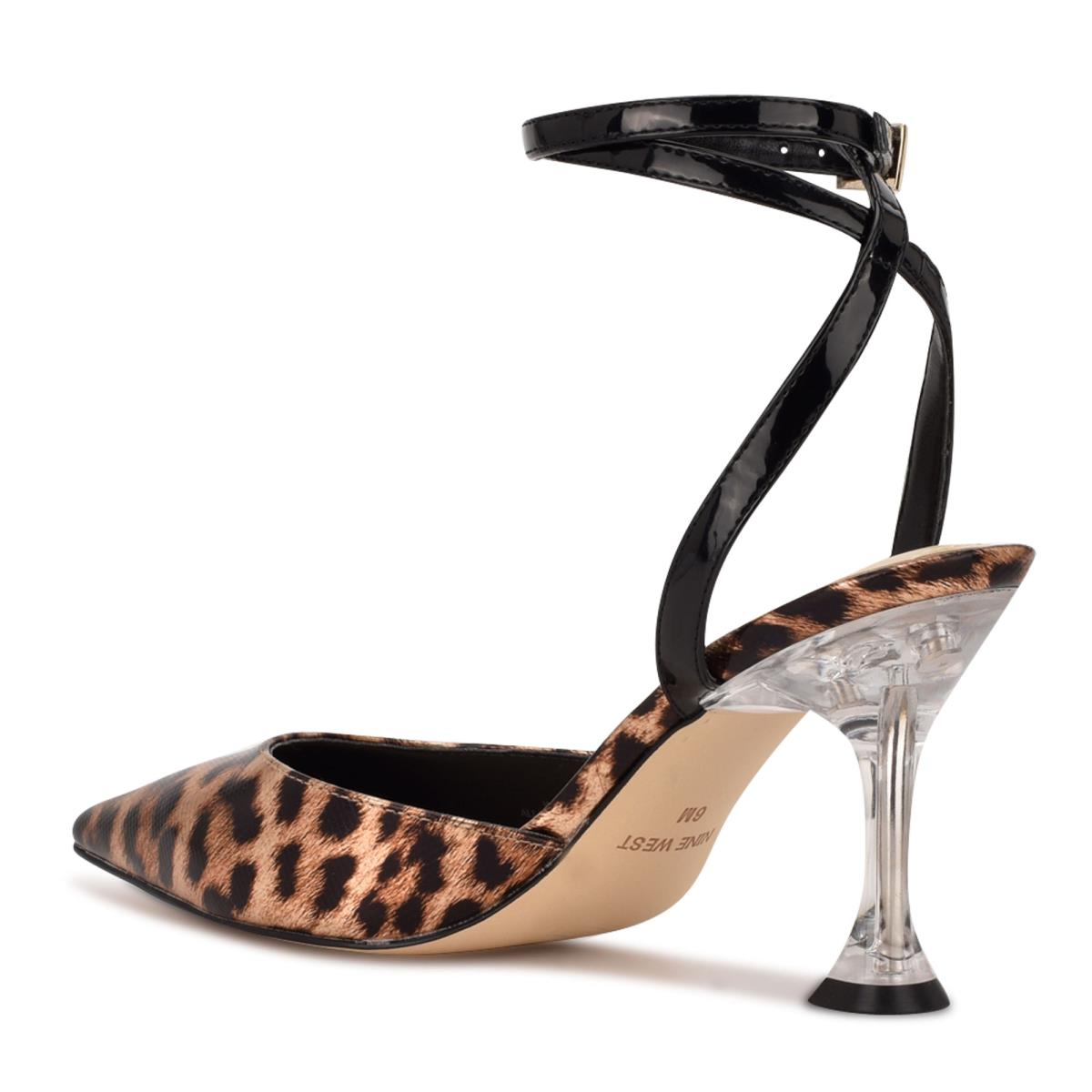 Nine West Harlowe Ankle Strap Naisten Avokkaat Leopardi | 6402OSZVJ