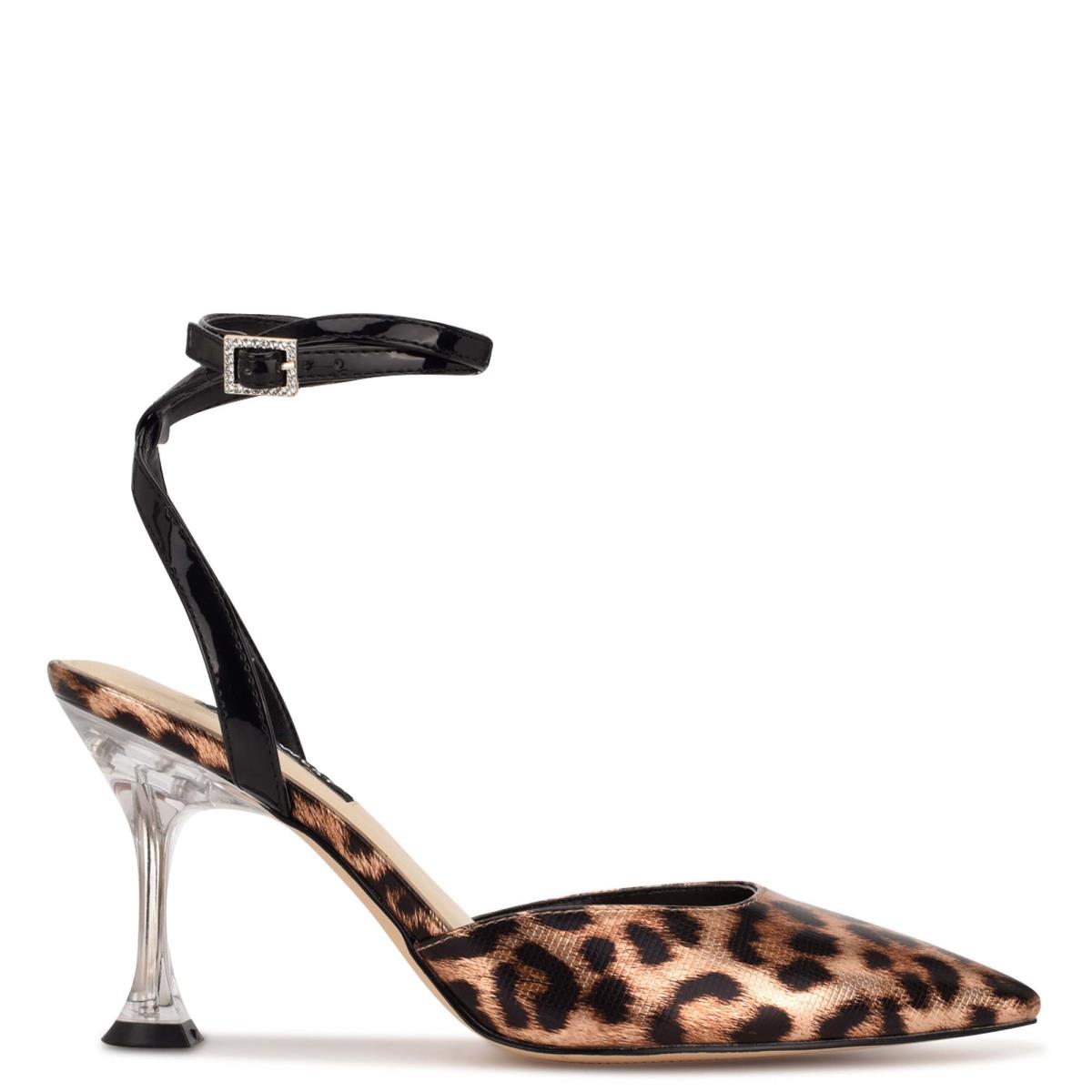 Nine West Harlowe Ankle Strap Naisten Avokkaat Leopardi | 6402OSZVJ