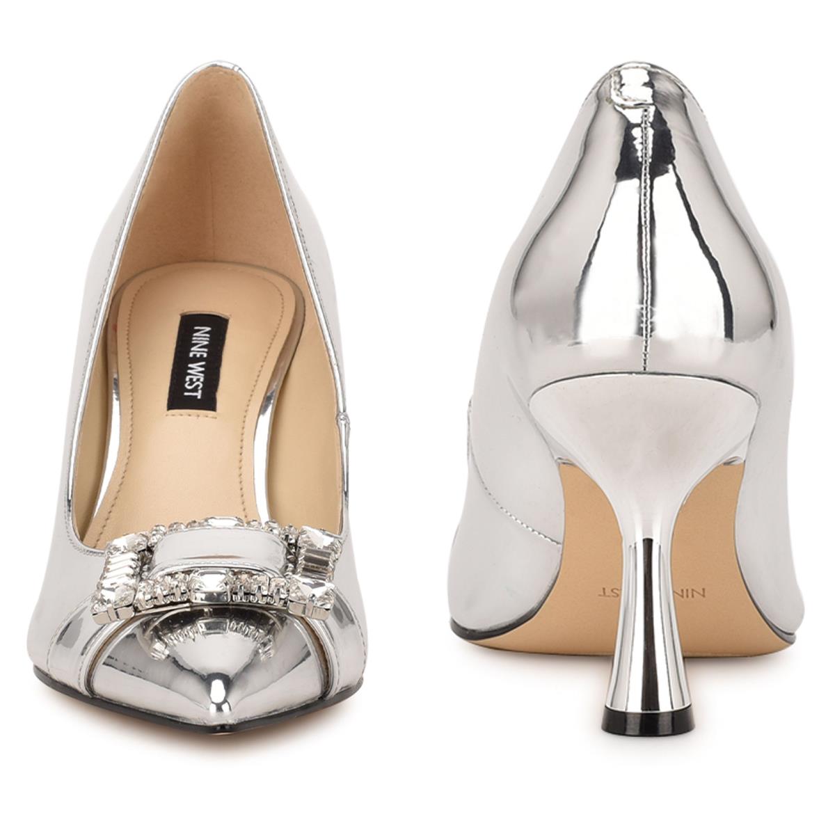 Nine West Helyn Pointy Varvas Naisten Avokkaat Hopea | 7581HPNXM