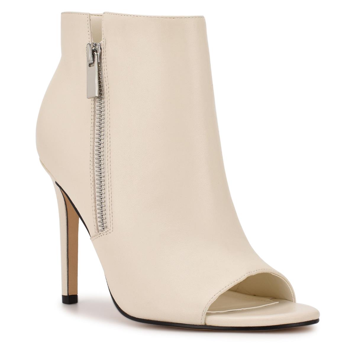 Nine West Izip Peep toe Naisten Saappaat Kerma | 4370WINGS