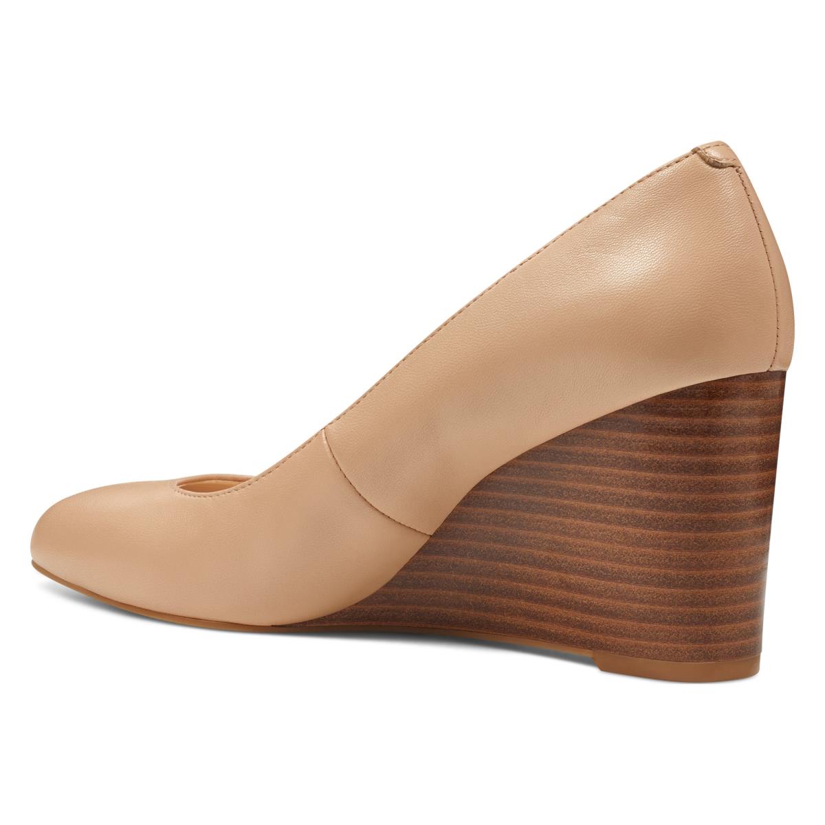 Nine West Jazzin Almond Varvas Naisten Kiilakorkokengät Beige | 4693KBLOP