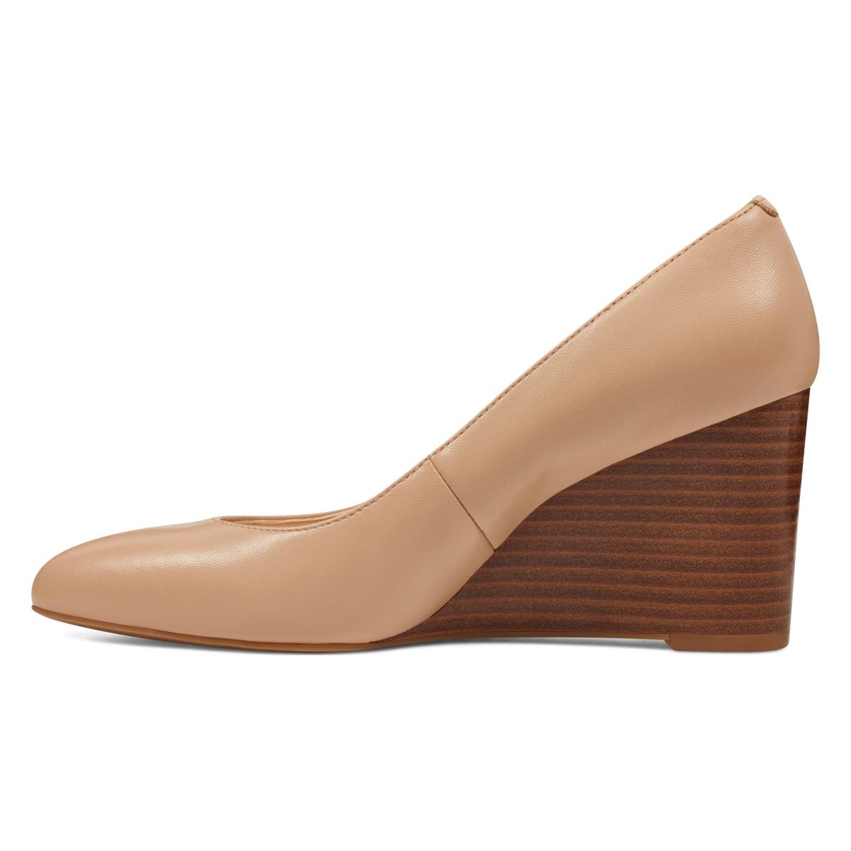 Nine West Jazzin Almond Varvas Naisten Kiilakorkokengät Beige | 4693KBLOP