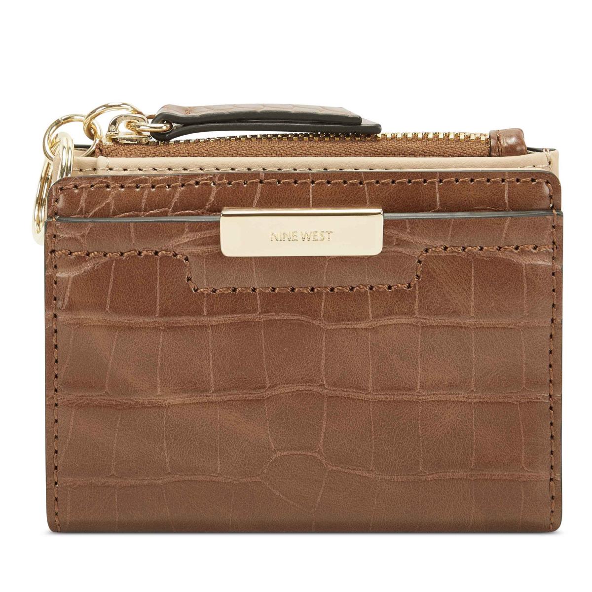 Nine West Lawson Small Zip Wallet Naisten Lompakko Ruskea | 1794CALFM