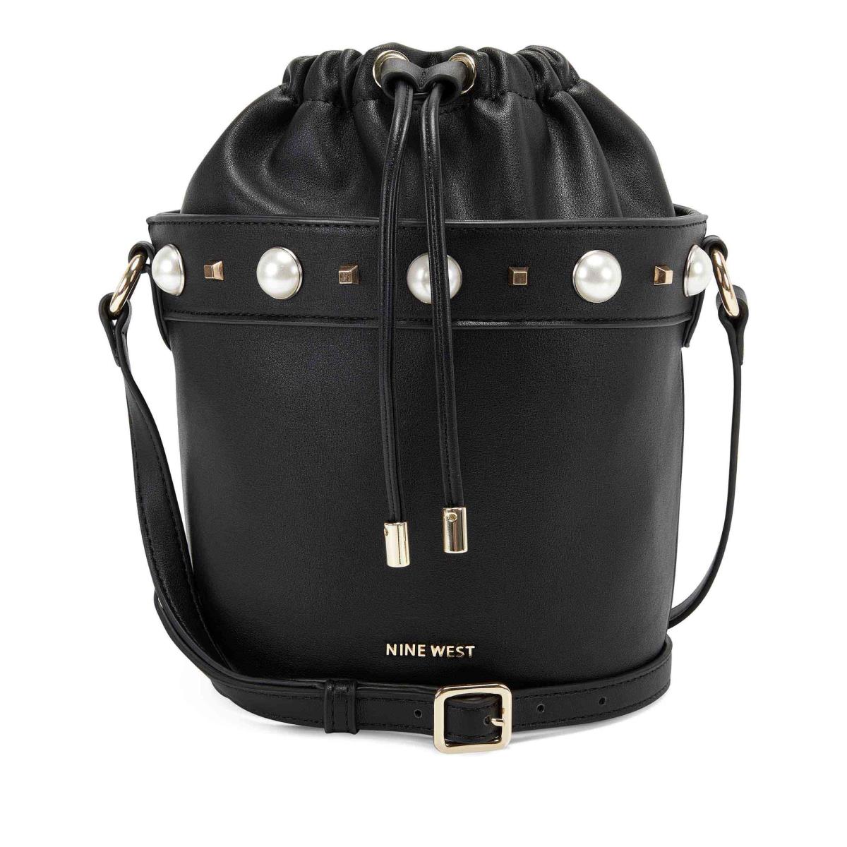 Nine West Laylin Drawstring Bucket Naisten Crossbody Laukut Mustat | 5631UKBYM