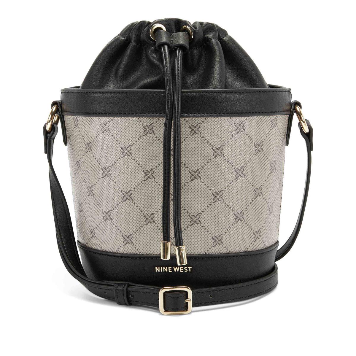 Nine West Laylin Drawstring Bucket Naisten Crossbody Laukut Mustat | 8249IHCGR