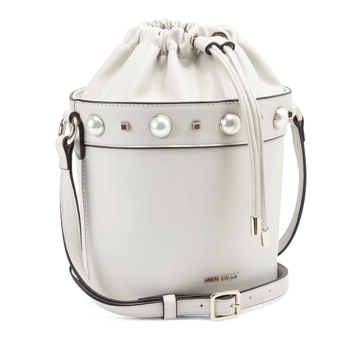 Nine West Laylin Drawstring Bucket Naisten Crossbody Laukut Valkoinen | 9587YLIZO