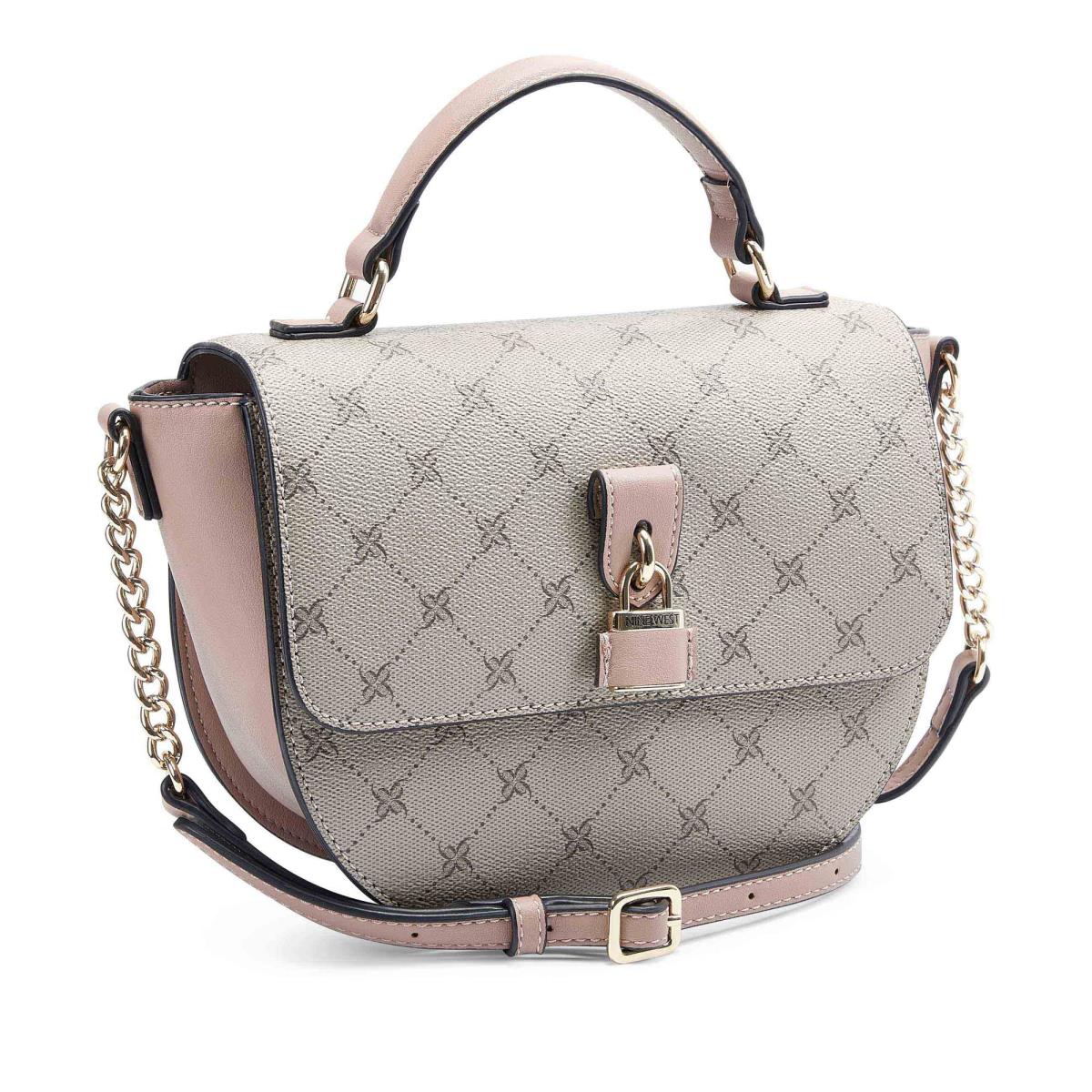 Nine West Nemi Top Handle Flap Naisten Crossbody Laukut Pinkki Valkoinen | 6318AVDNQ