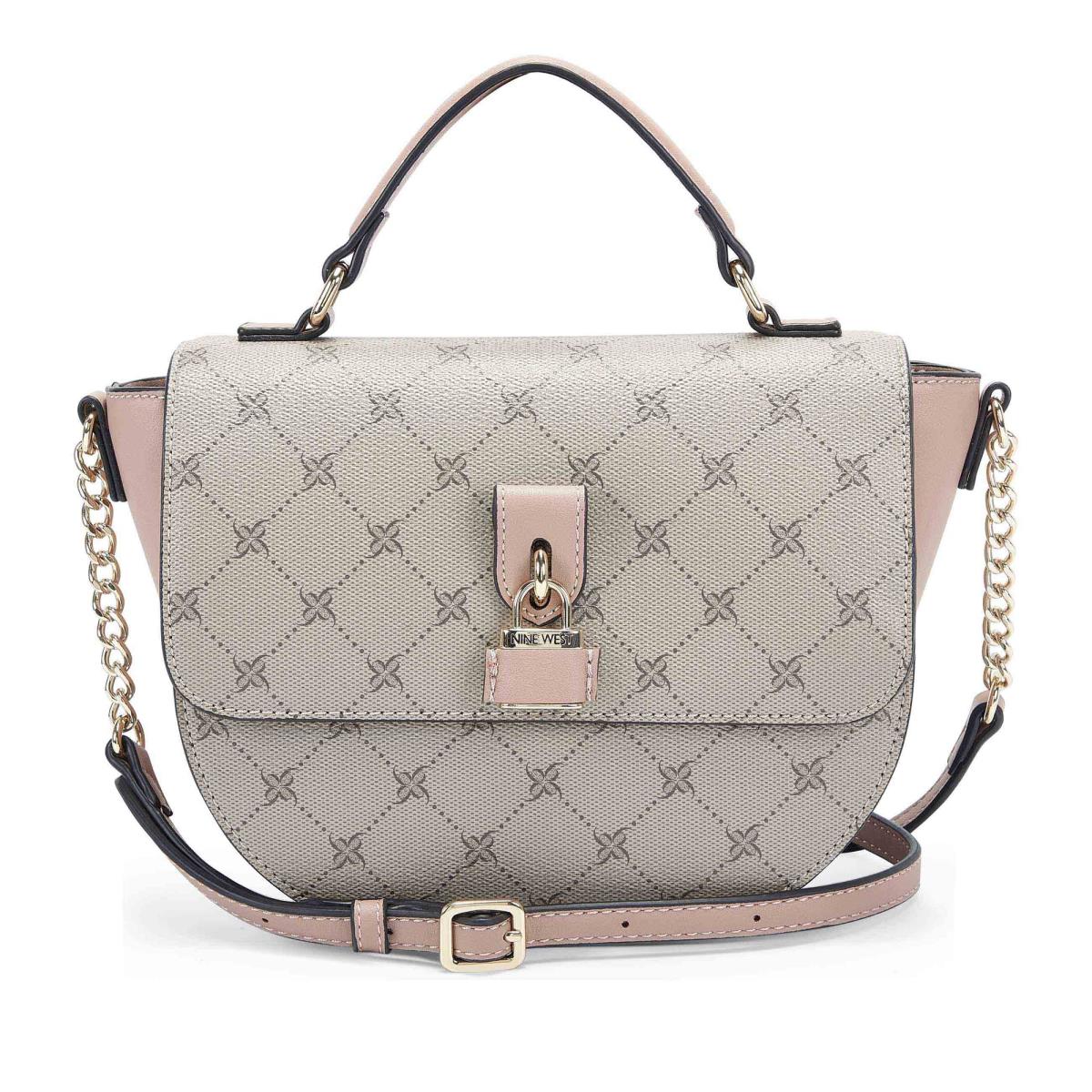 Nine West Nemi Top Handle Flap Naisten Crossbody Laukut Pinkki Valkoinen | 6318AVDNQ