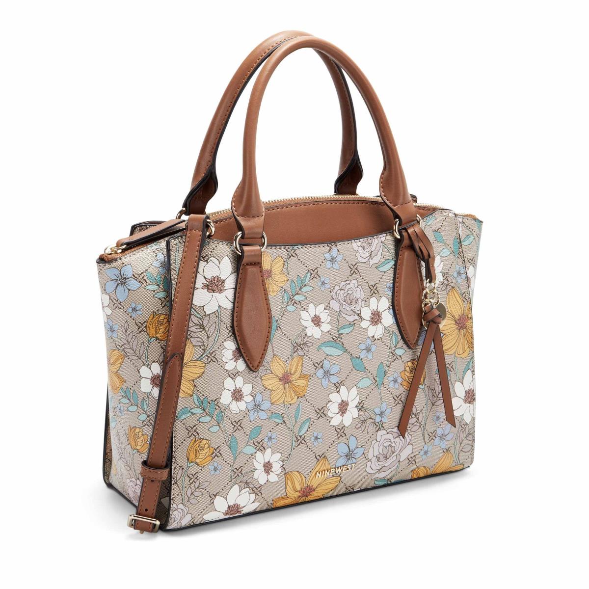 Nine West Paisley Jet Set Naisten Satchel Laukku Kukka | 1854SMJHY