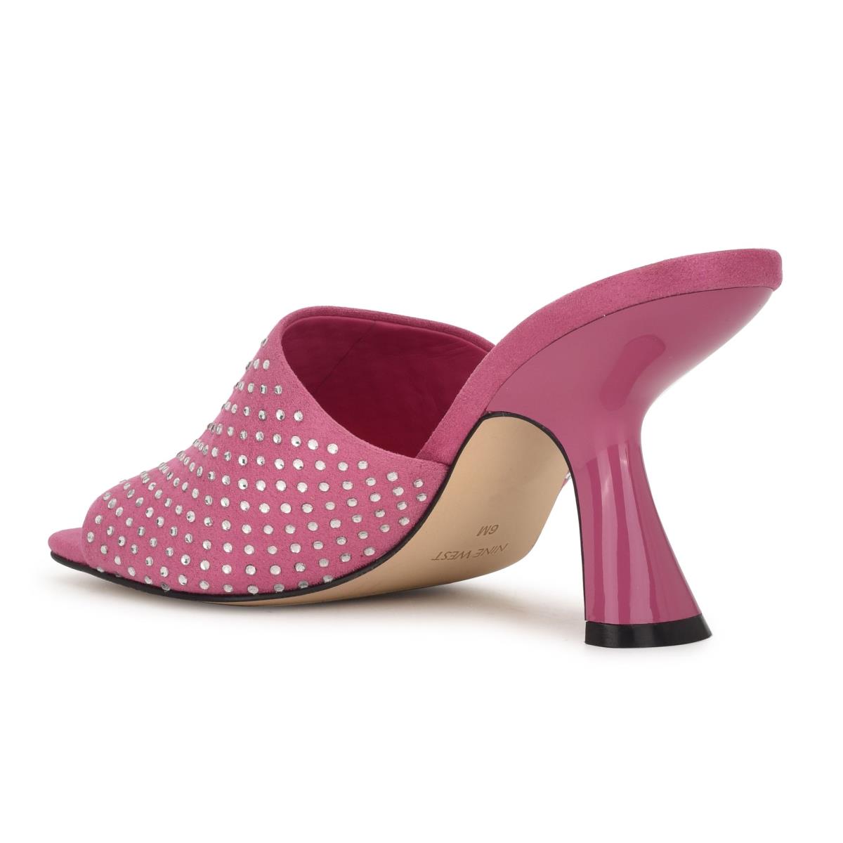 Nine West Partie Korko Naisten Slide Sandaalit Pinkki | 6401TOVUA