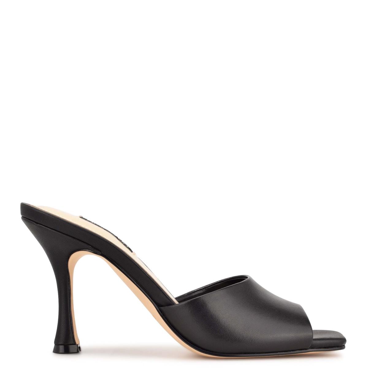 Nine West Perfact Korko Naisten Slide Sandaalit Mustat | 9147ZBNSE