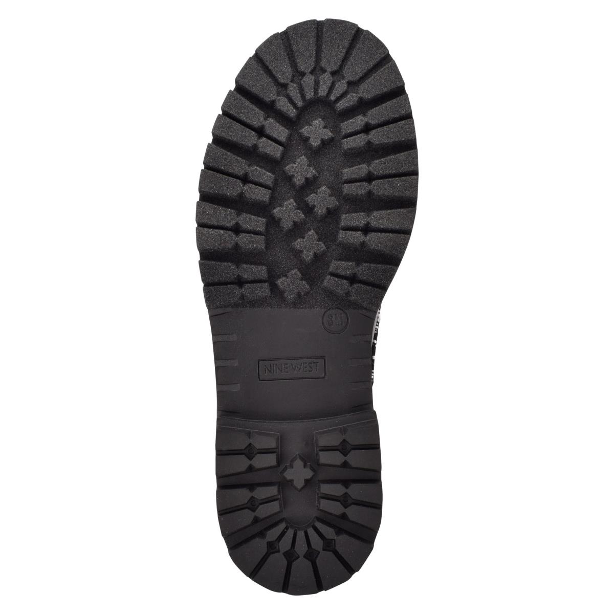 Nine West Pike Combat Lug Sole Naisten Saappaat Mustat | 3698LXBZC