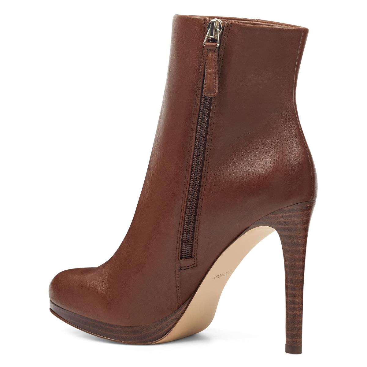 Nine West Quanette Platform Naisten Saappaat Ruskea | 8463KZJAE