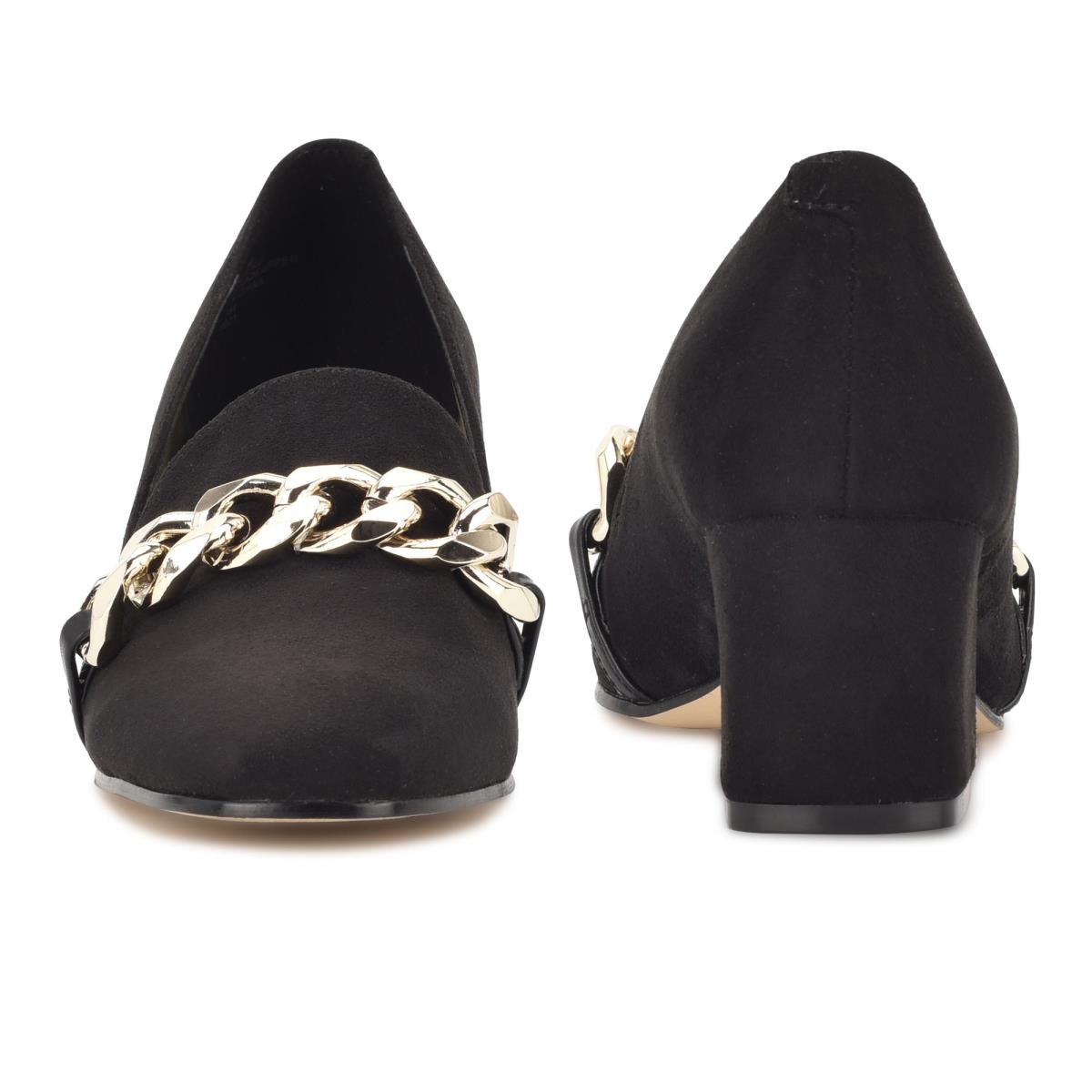 Nine West Remal Korko Naisten Loaferit Mustat Mustat | 8176YDTBK