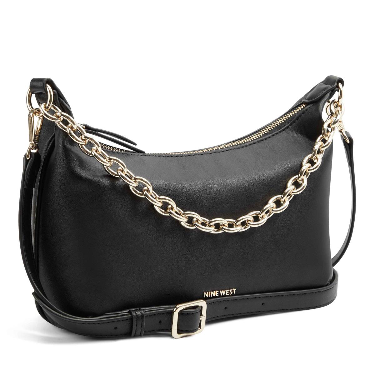 Nine West Ronnie Top Zip Shoulder Bag Naisten Olkalaukku Mustat | 1382DXJUG