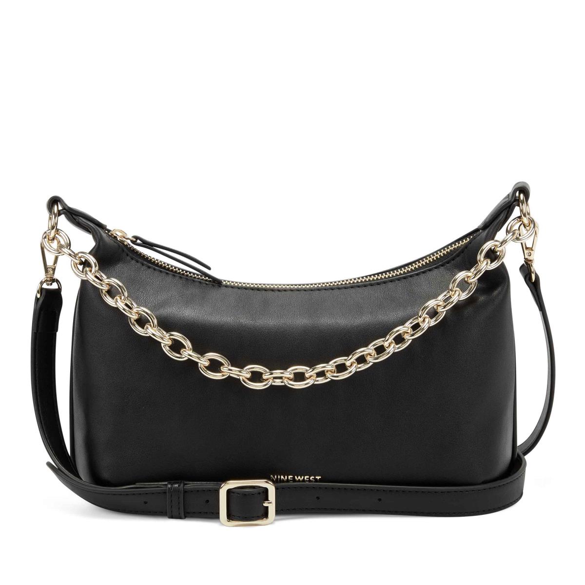 Nine West Ronnie Top Zip Shoulder Bag Naisten Olkalaukku Mustat | 1382DXJUG