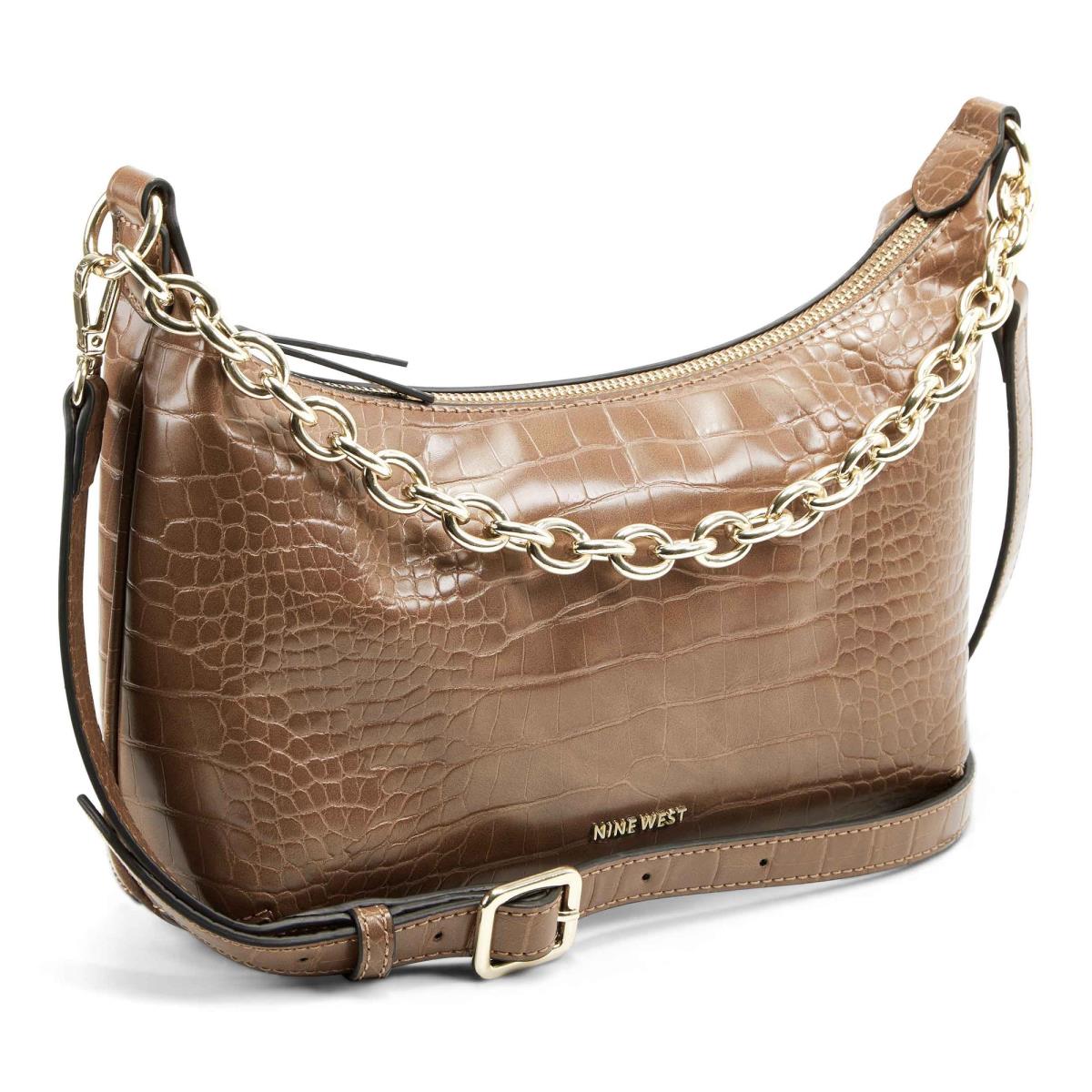 Nine West Ronnie Top Zip Shoulder Bag Naisten Olkalaukku Ruskea | 6349VJOPY