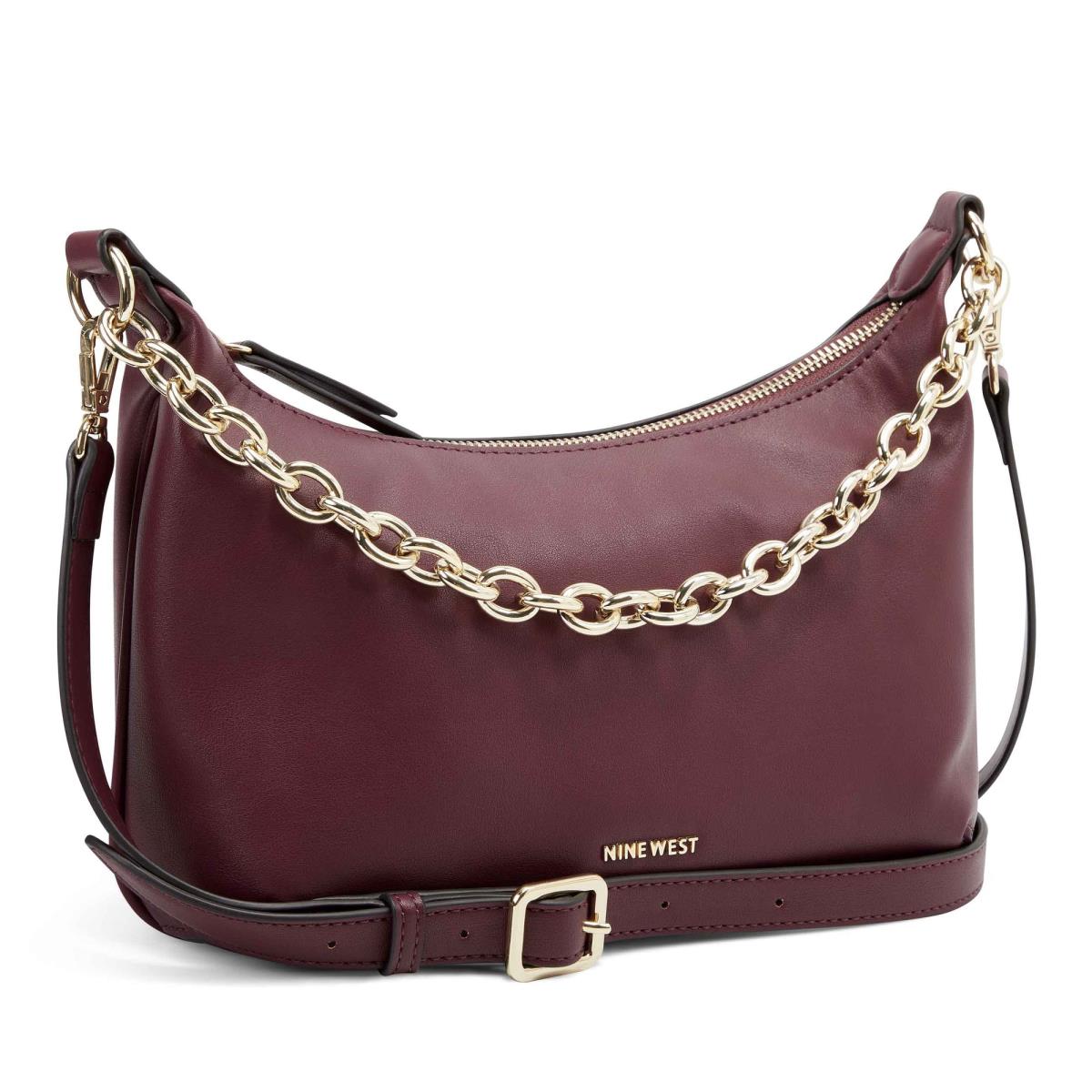 Nine West Ronnie Top Zip Shoulder Bag Naisten Olkalaukku Claret | 6920CBPKJ