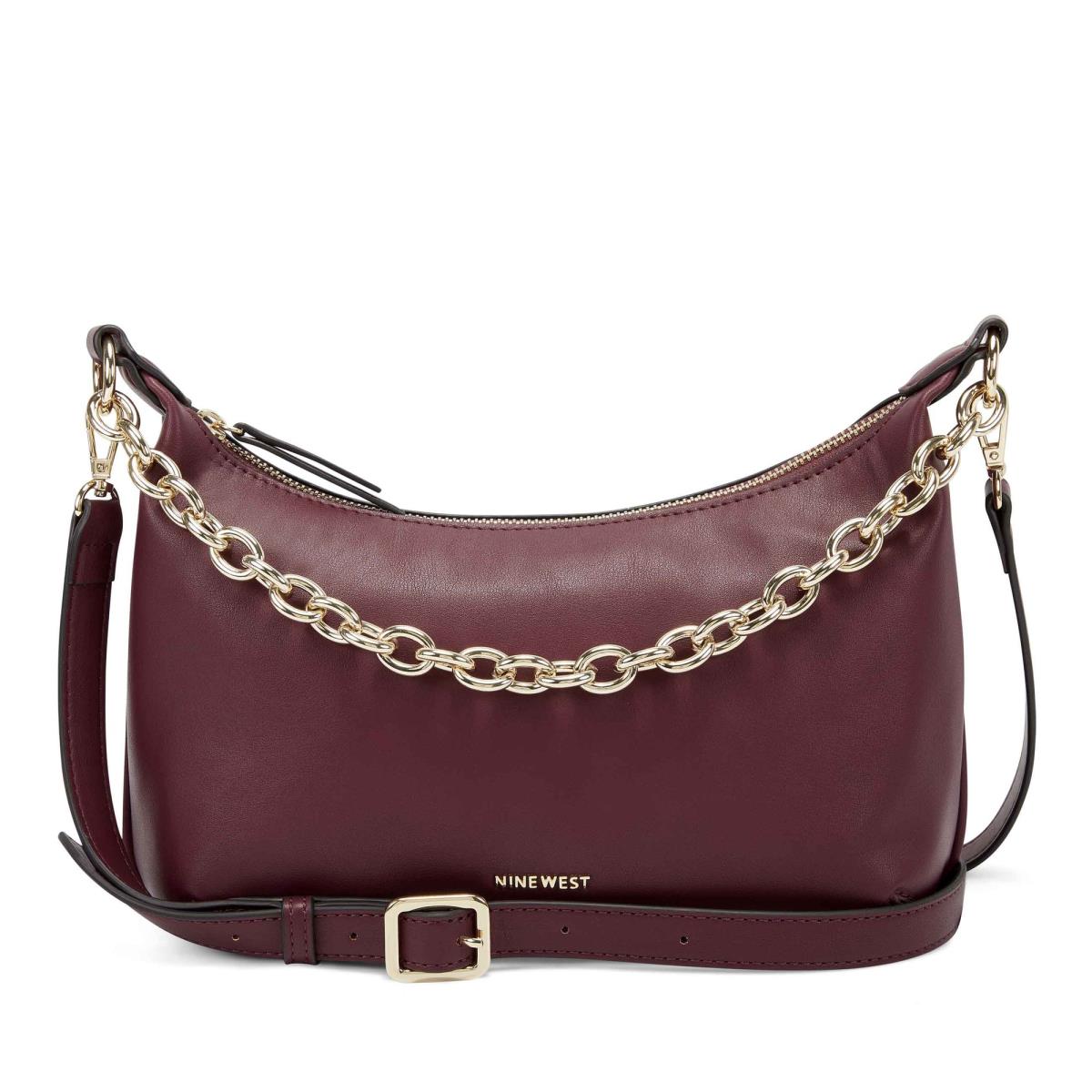 Nine West Ronnie Top Zip Shoulder Bag Naisten Olkalaukku Claret | 6920CBPKJ