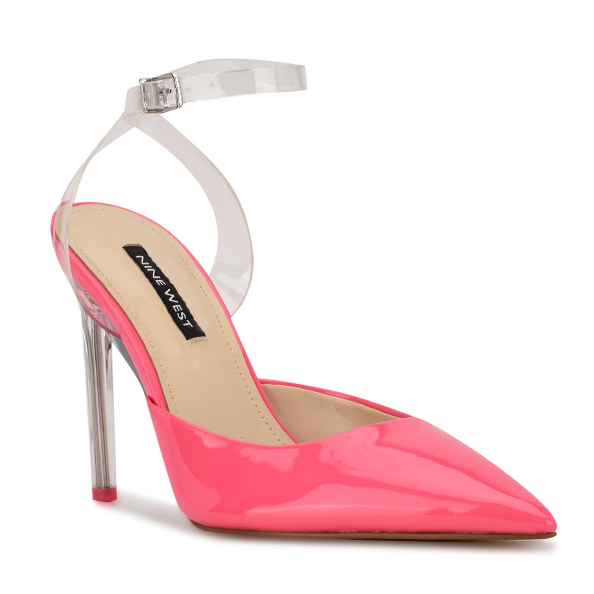 Nine West Sparkea Ankle Strap Naisten Avokkaat Pinkki | 7834ELHAO