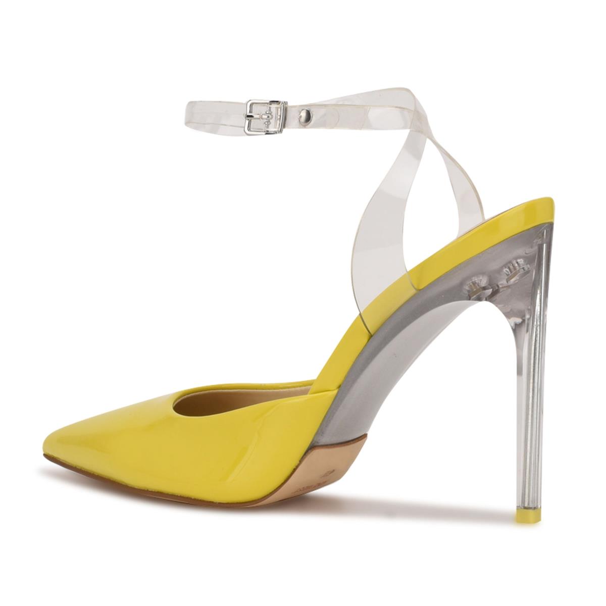 Nine West Sparkea Ankle Strap Naisten Avokkaat Keltainen | 8063GKCBV