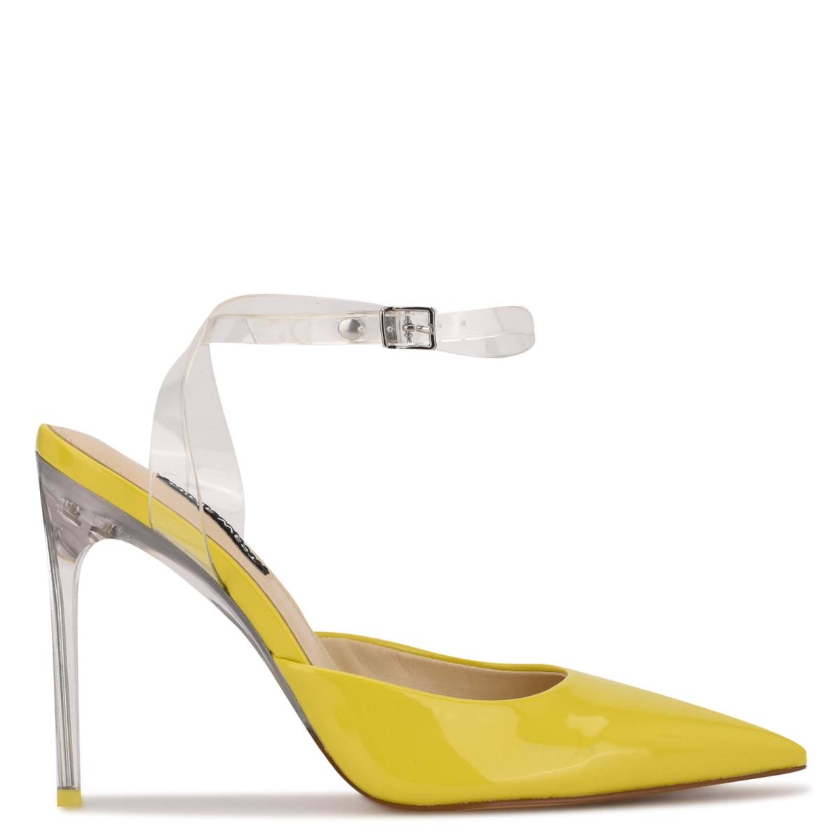 Nine West Sparkea Ankle Strap Naisten Avokkaat Keltainen | 8063GKCBV