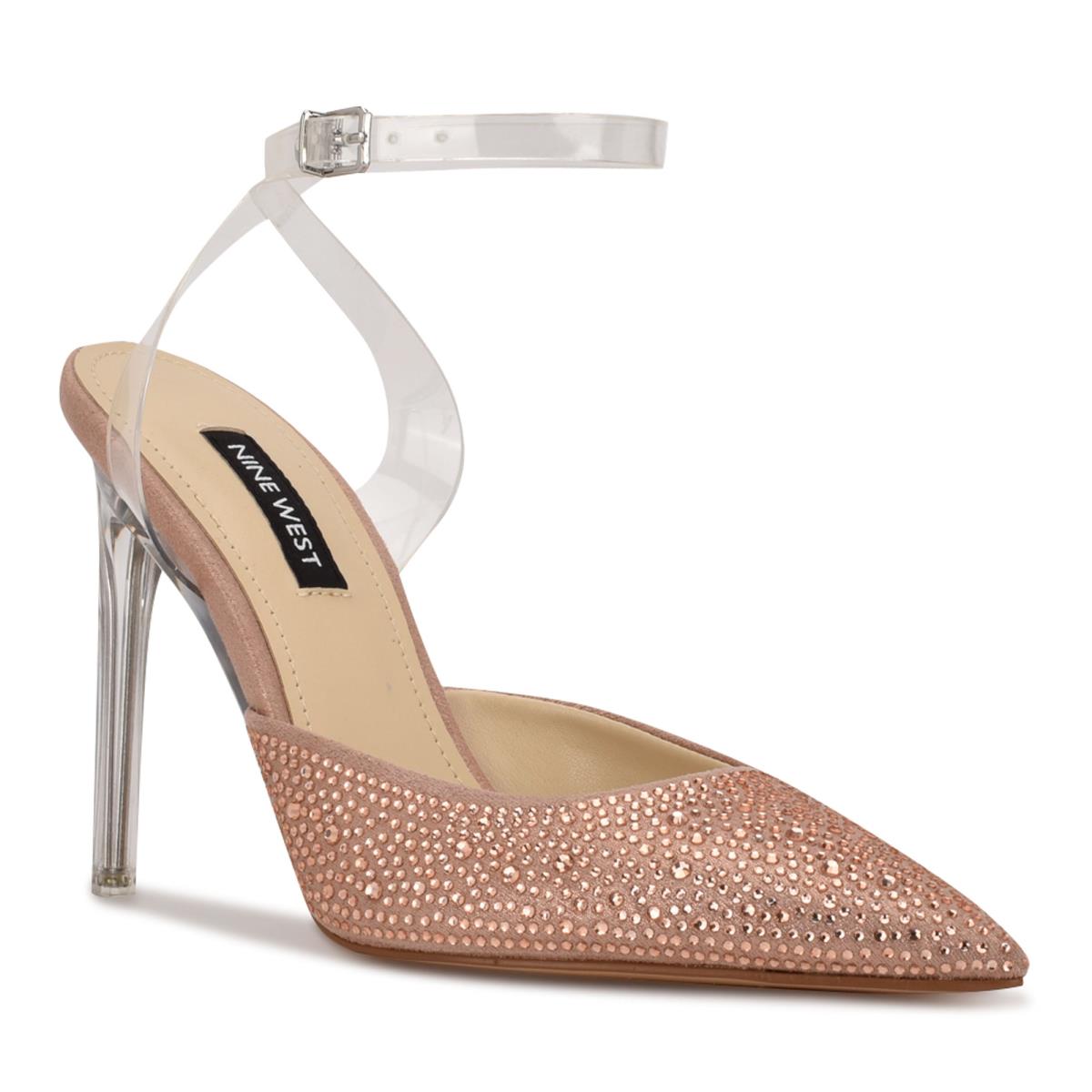 Nine West Sparkel Ankle Strap Naisten Avokkaat Beige | 0867MCTJW