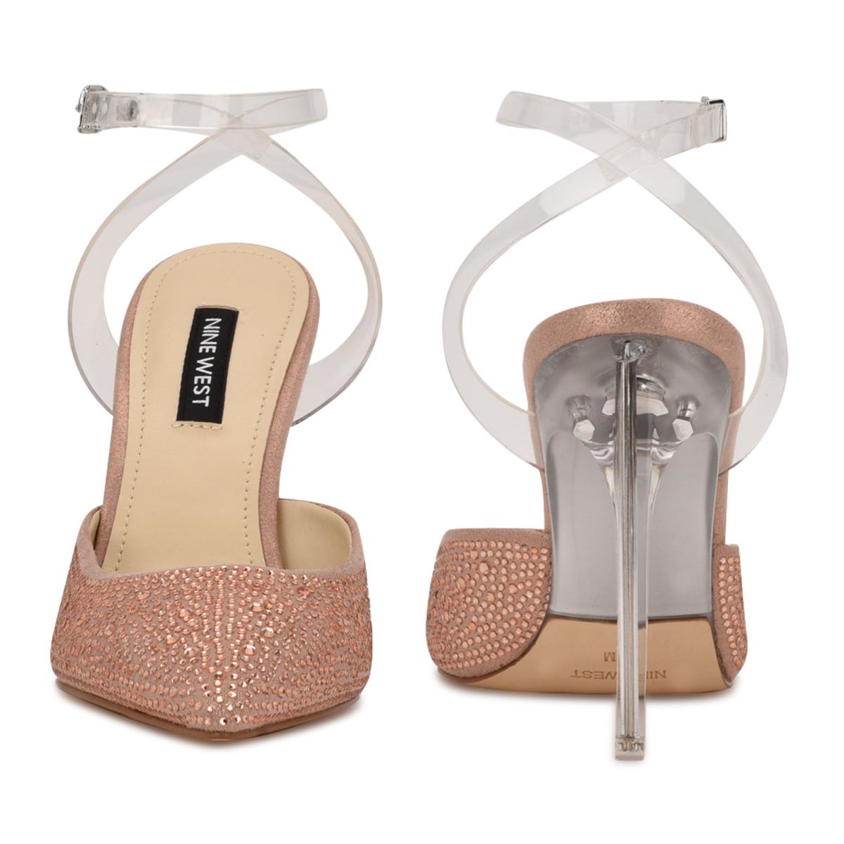 Nine West Sparkel Ankle Strap Naisten Avokkaat Beige | 0867MCTJW