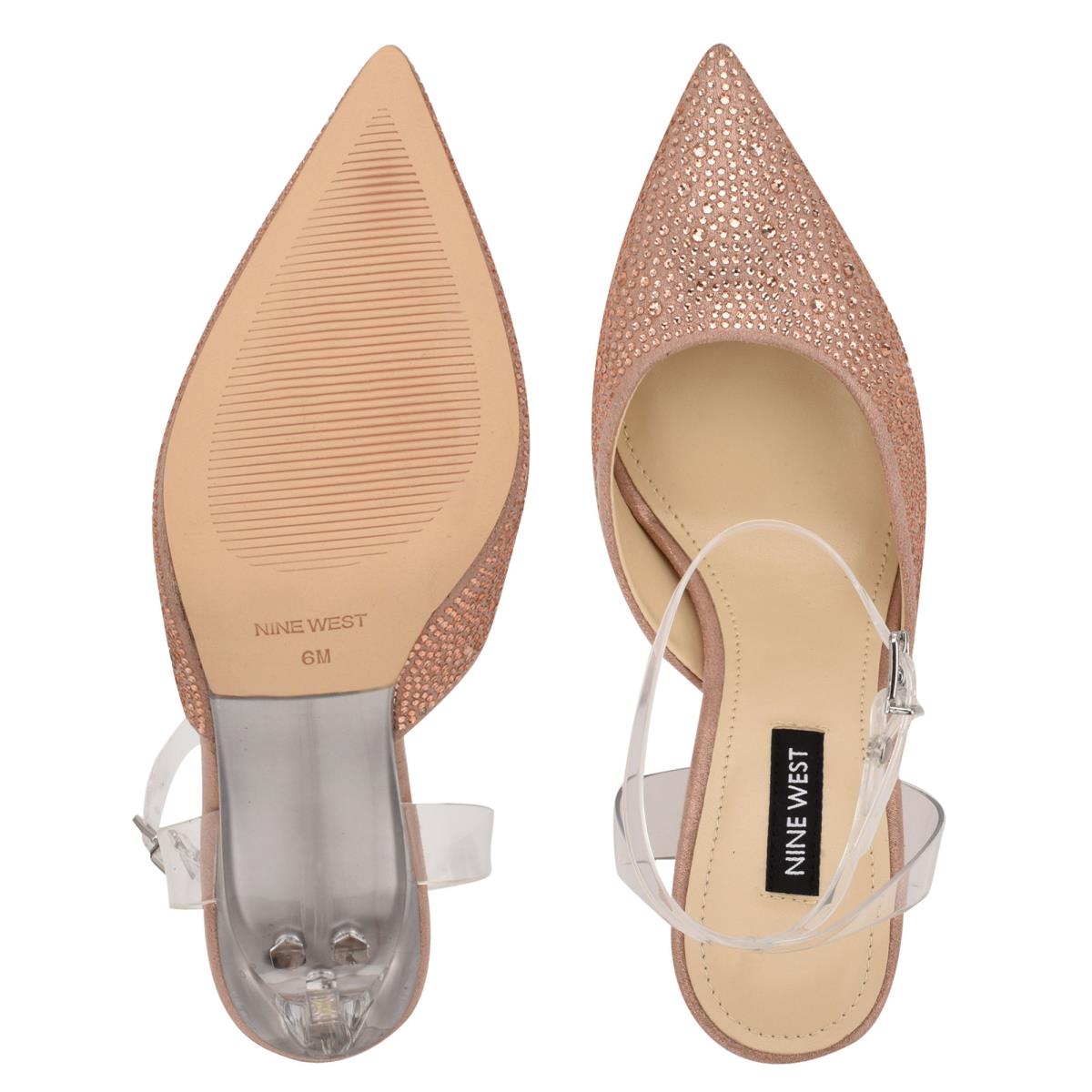 Nine West Sparkel Ankle Strap Naisten Avokkaat Beige | 0867MCTJW