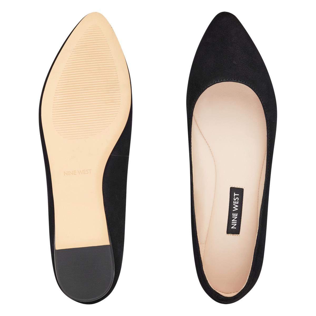 Nine West Speakup Almond Varvas Naisten Flats Mustat | 6532OHLIC