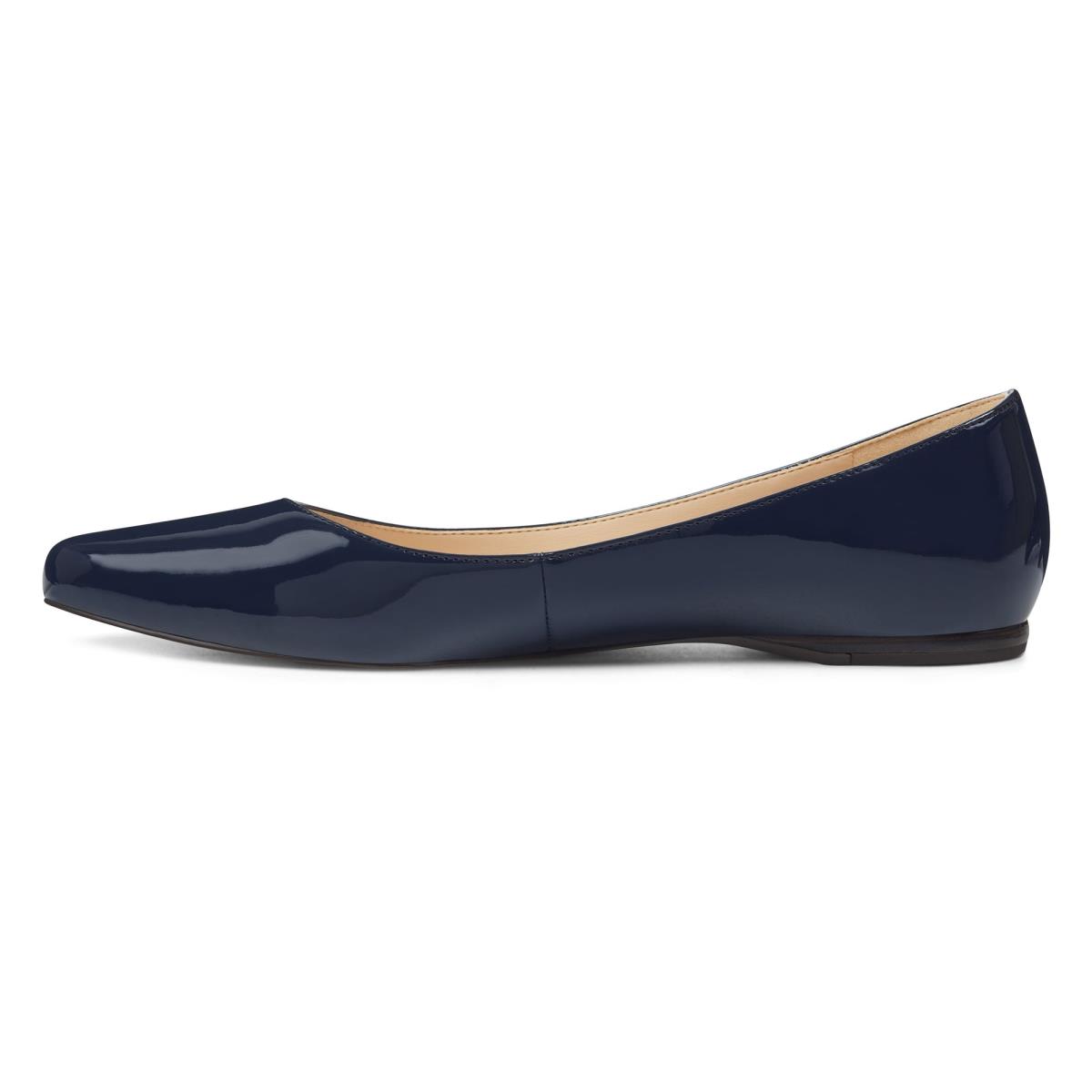 Nine West Speakup Almond Varvas Naisten Flats Laivastonsininen | 7325RBMZQ