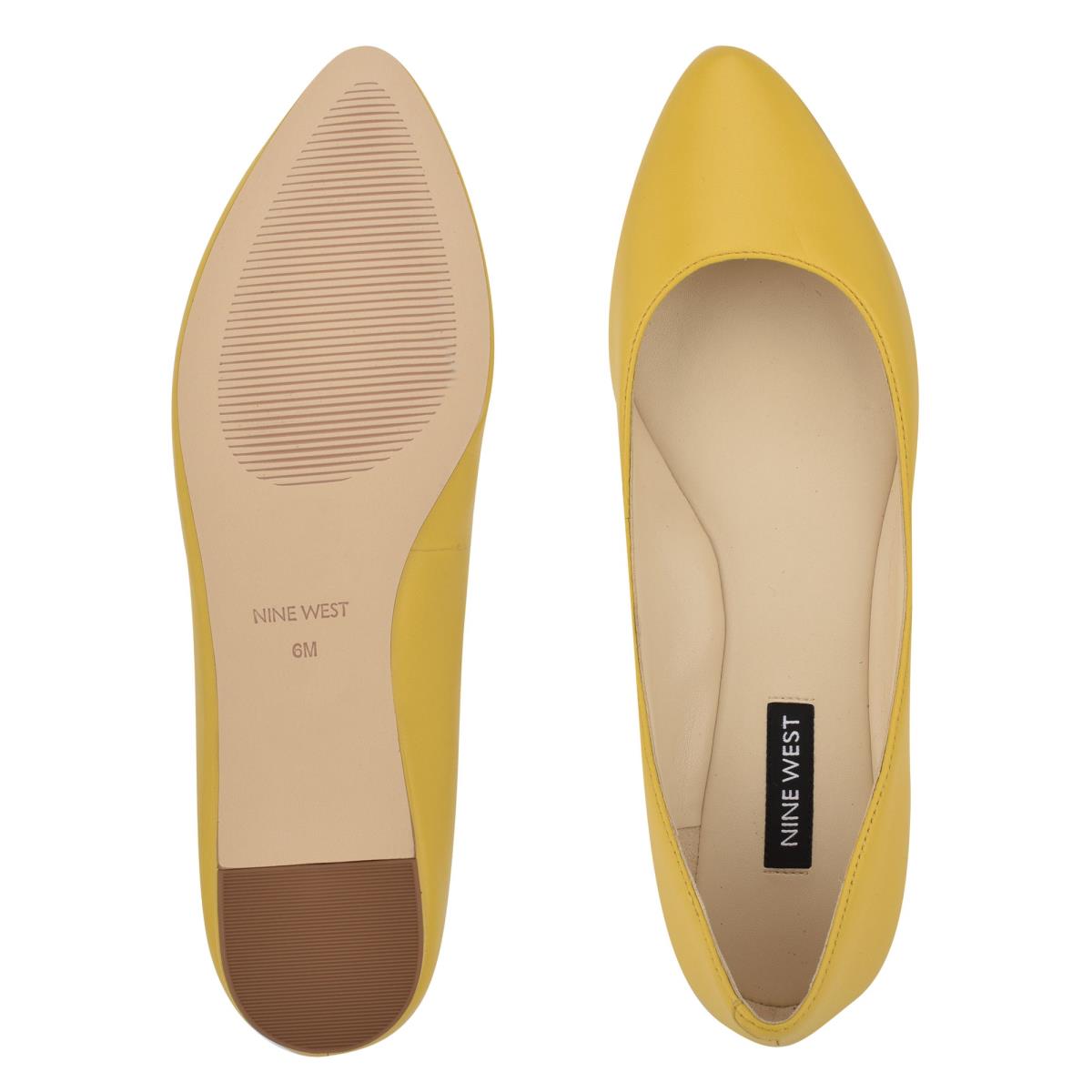 Nine West Speakup Almond Varvas Naisten Ballerinat Keltainen | 8752NQKLU