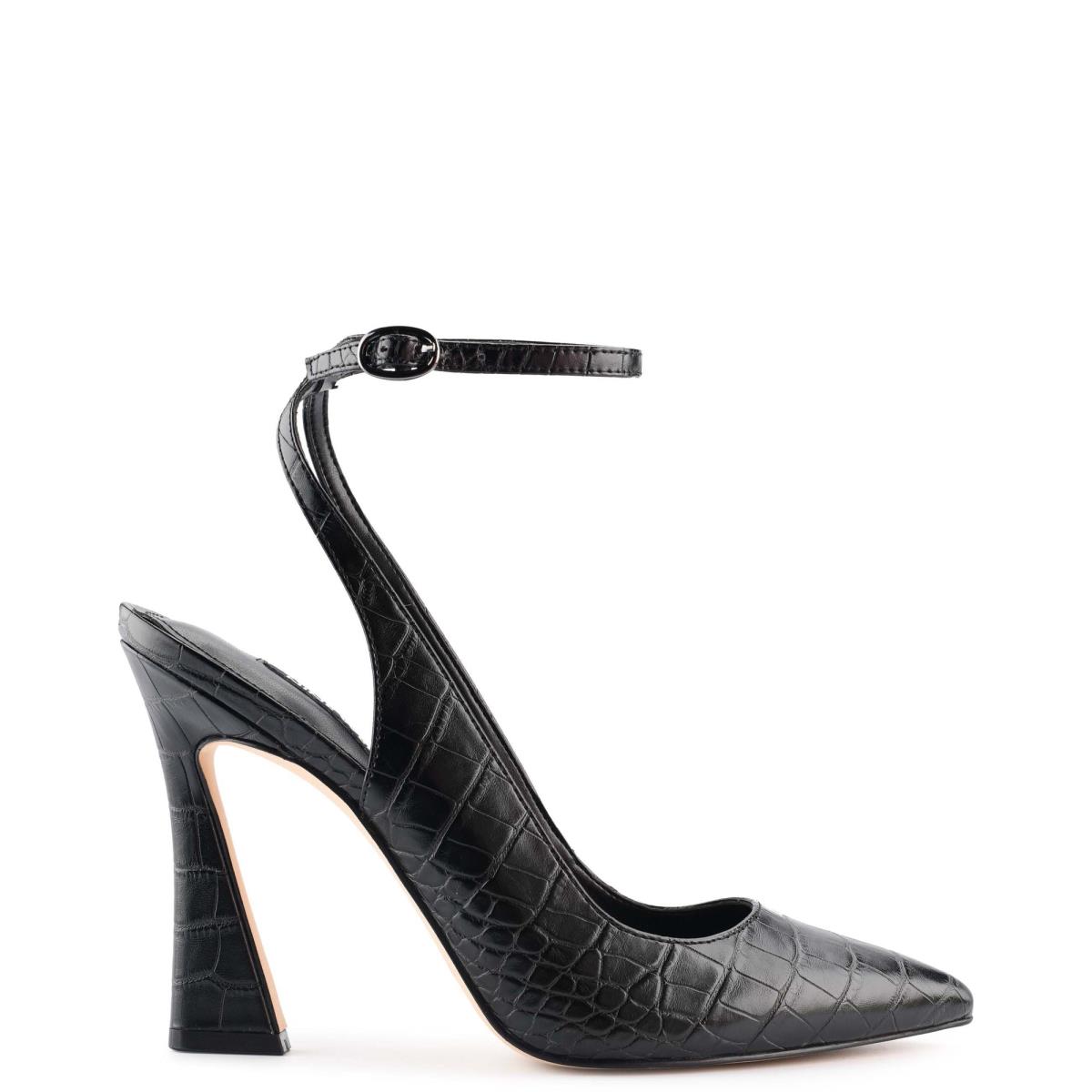 Nine West Tabita Ankle Strap Mekko Naisten Avokkaat Mustat | 9364KLOIM