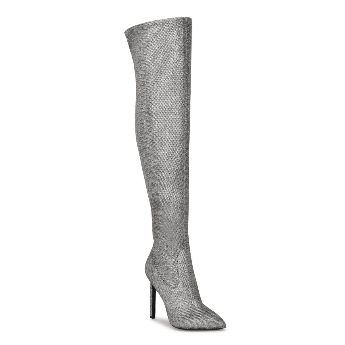 Nine West Tacy Over The Knee Naisten Saappaat Sininen Harmaat | 3186XUTZV