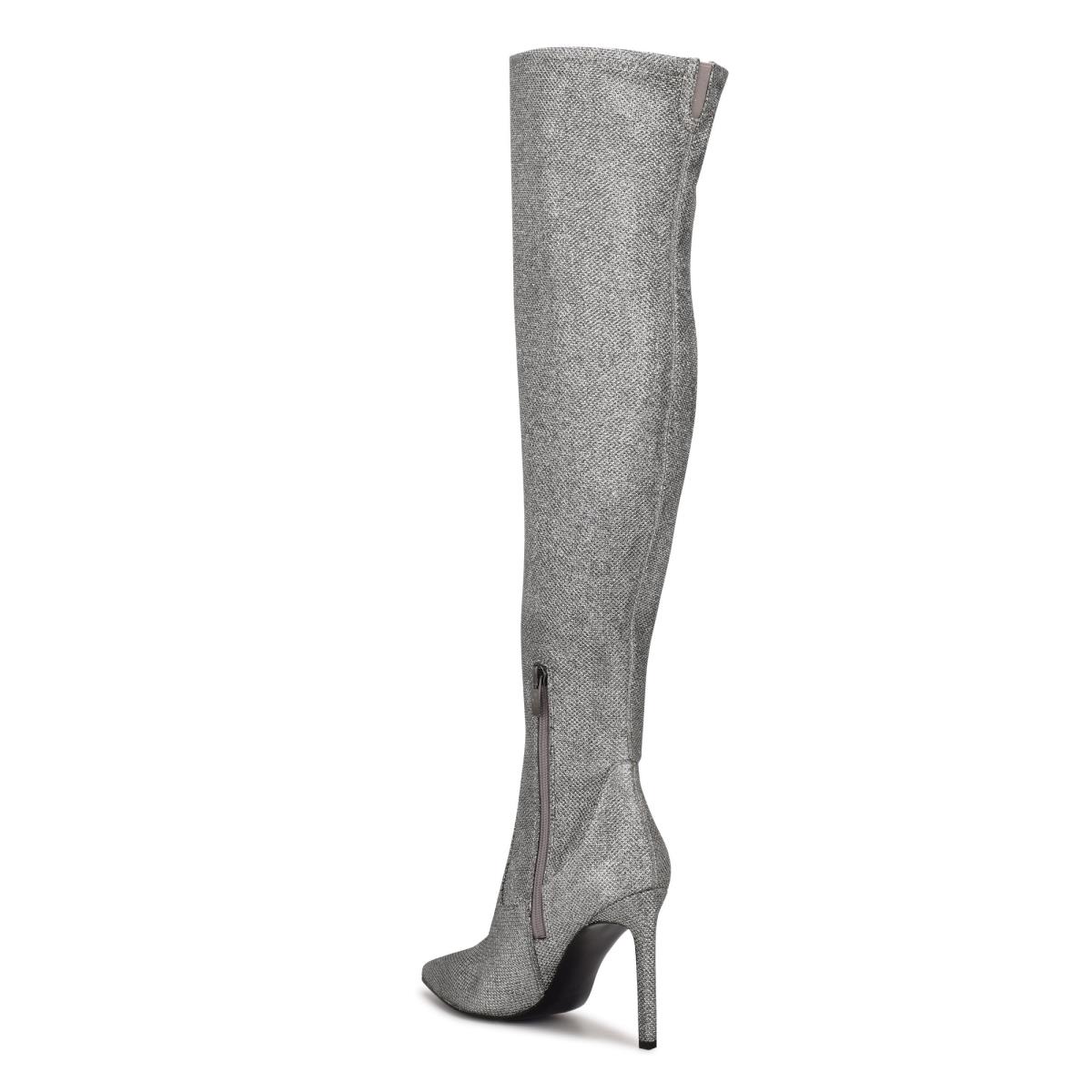 Nine West Tacy Over The Knee Naisten Saappaat Sininen Harmaat | 3186XUTZV