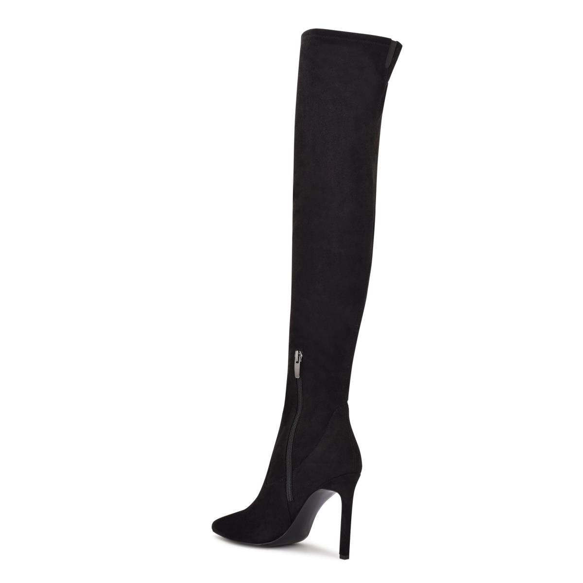 Nine West Tacy Over The Knee Naisten Saappaat Mustat | 4628RUCMN