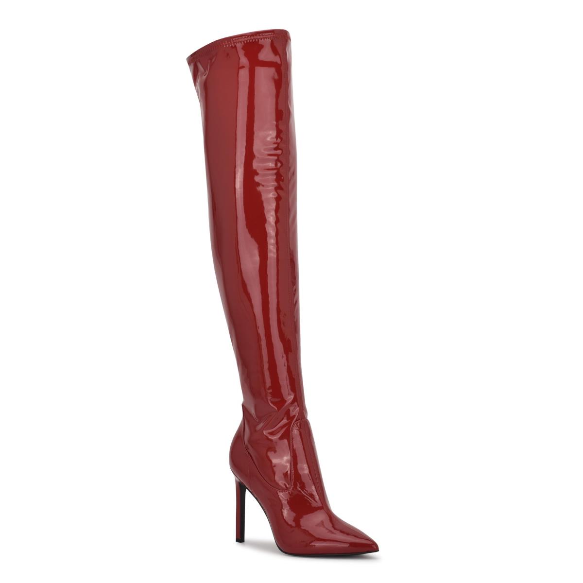 Nine West Tacy Over The Knee Naisten Saappaat Punainen | 6501CGLOZ