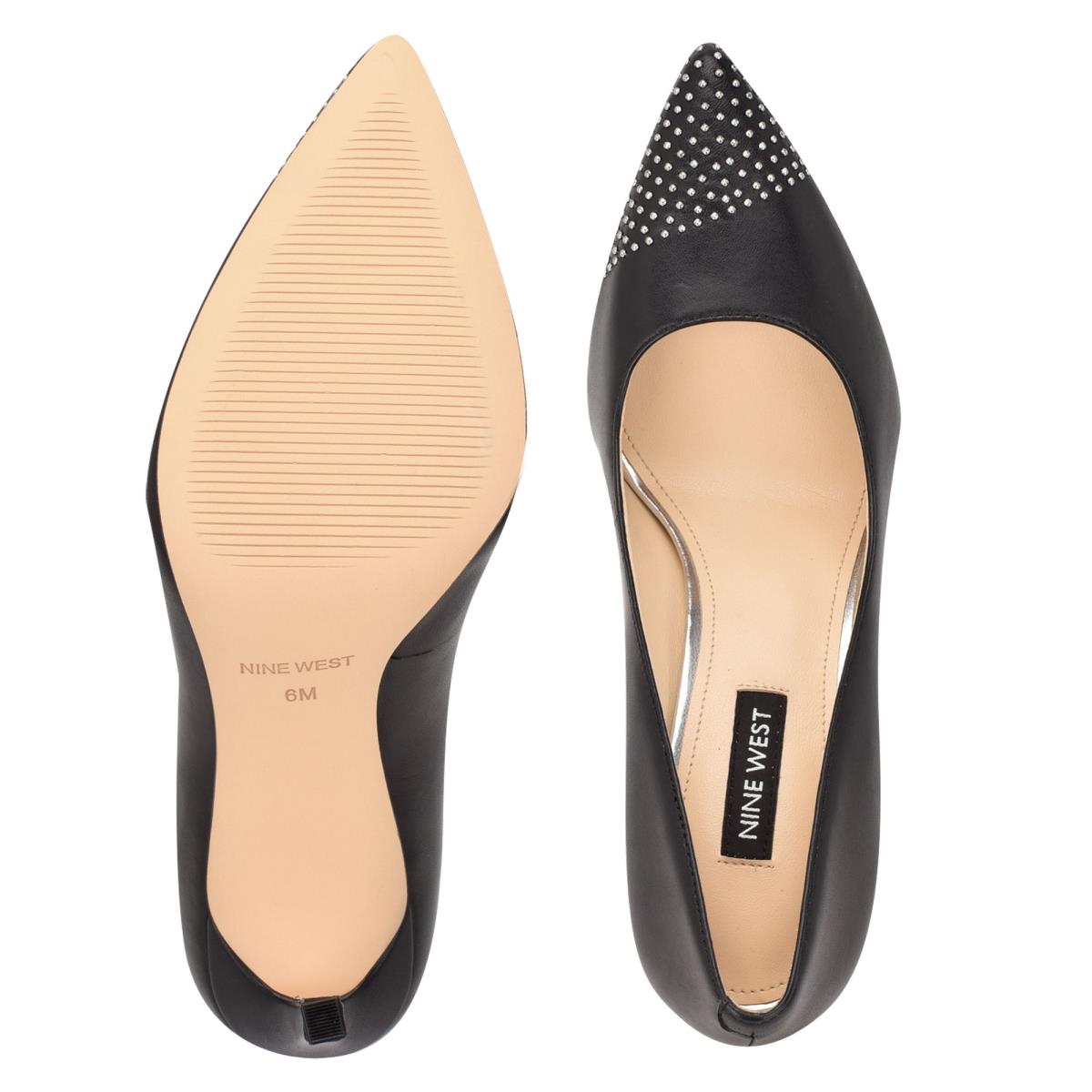 Nine West Tadaa Studded Pointy Varvas Naisten Avokkaat Mustat | 7163FKRPX