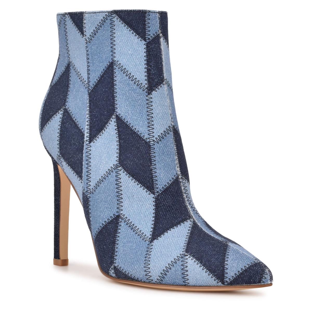 Nine West Tennon Mekko Bootie Naisten Saappaat Sininen | 9875PQFWY