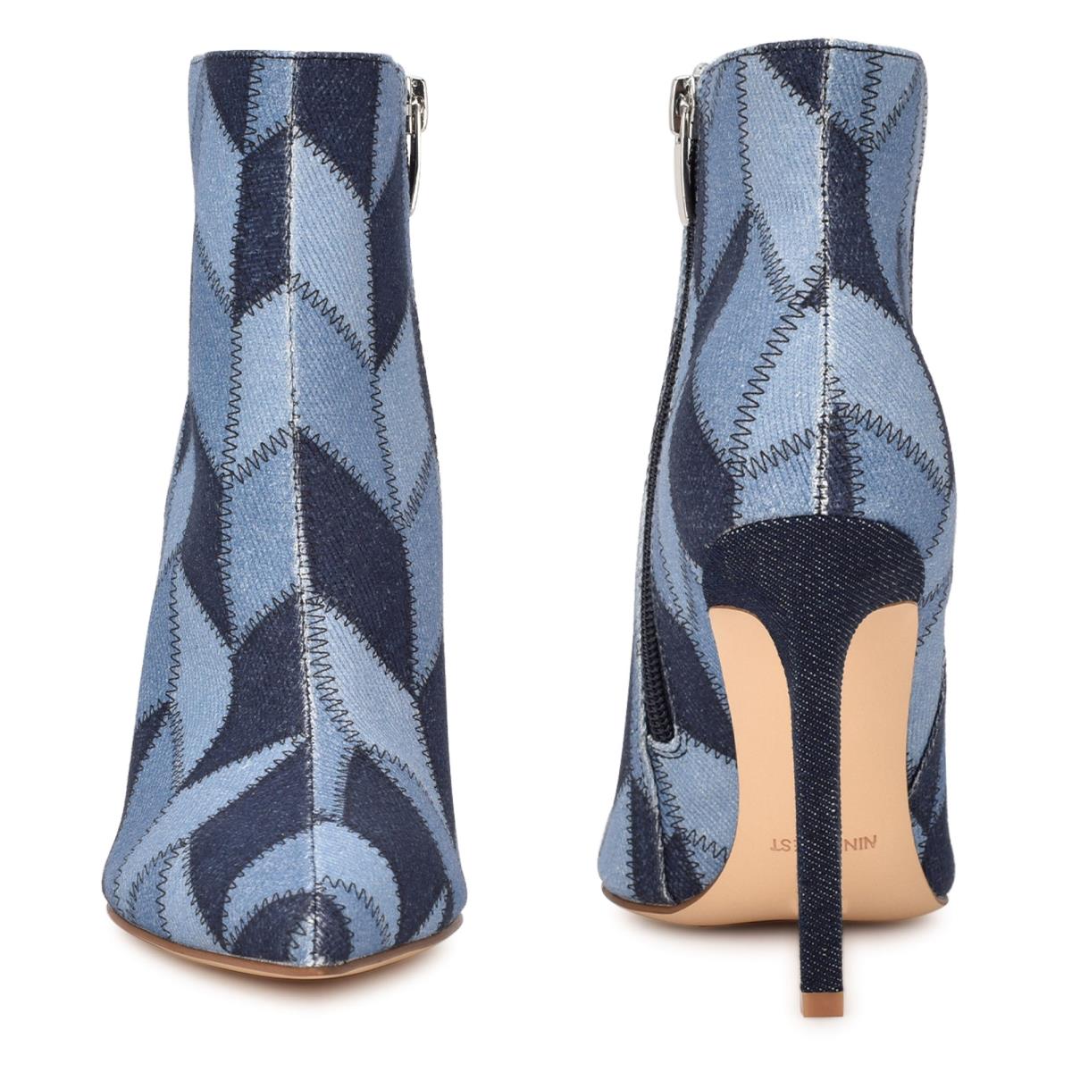 Nine West Tennon Mekko Bootie Naisten Saappaat Sininen | 9875PQFWY